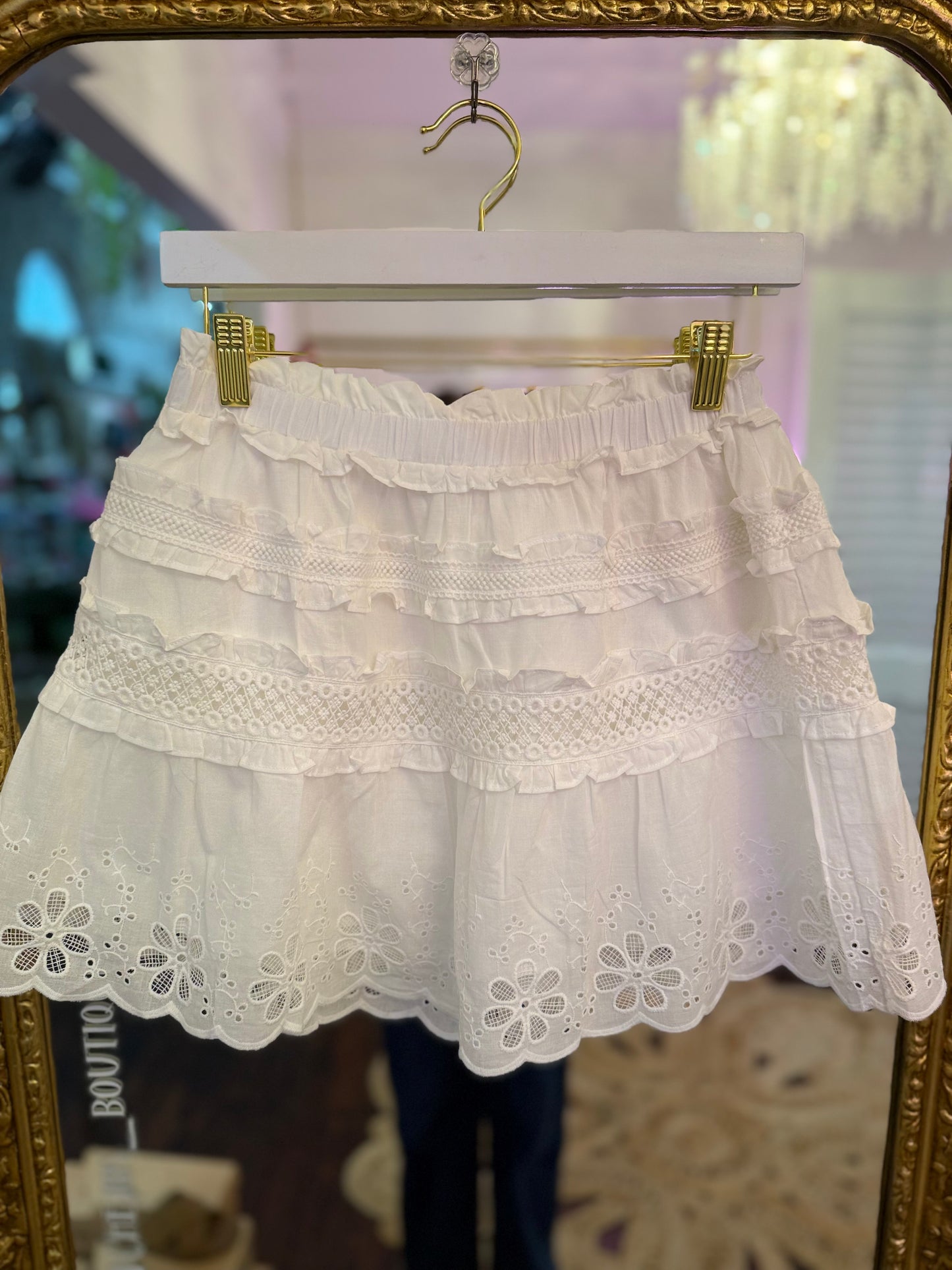 Sweet Nothing Lace Ruffle Top