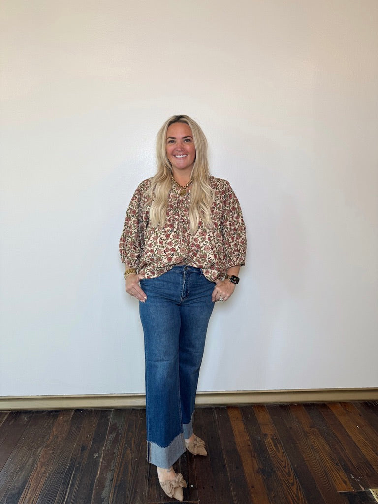 Vintage Floral Blouse | PLUS SIZE AVAILABLE