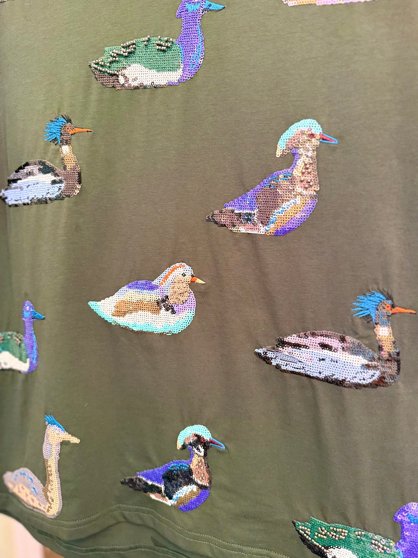 Dark Teal Multi Duck Tee | Queen of Sparkles