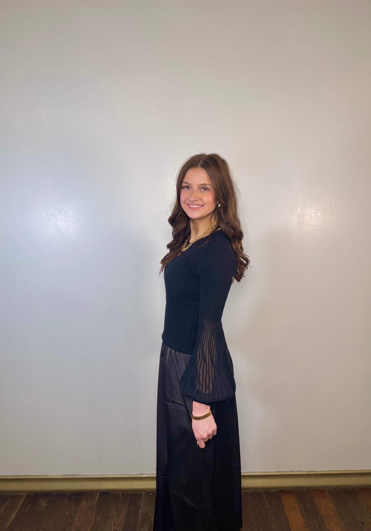 Holly Black Dress Set