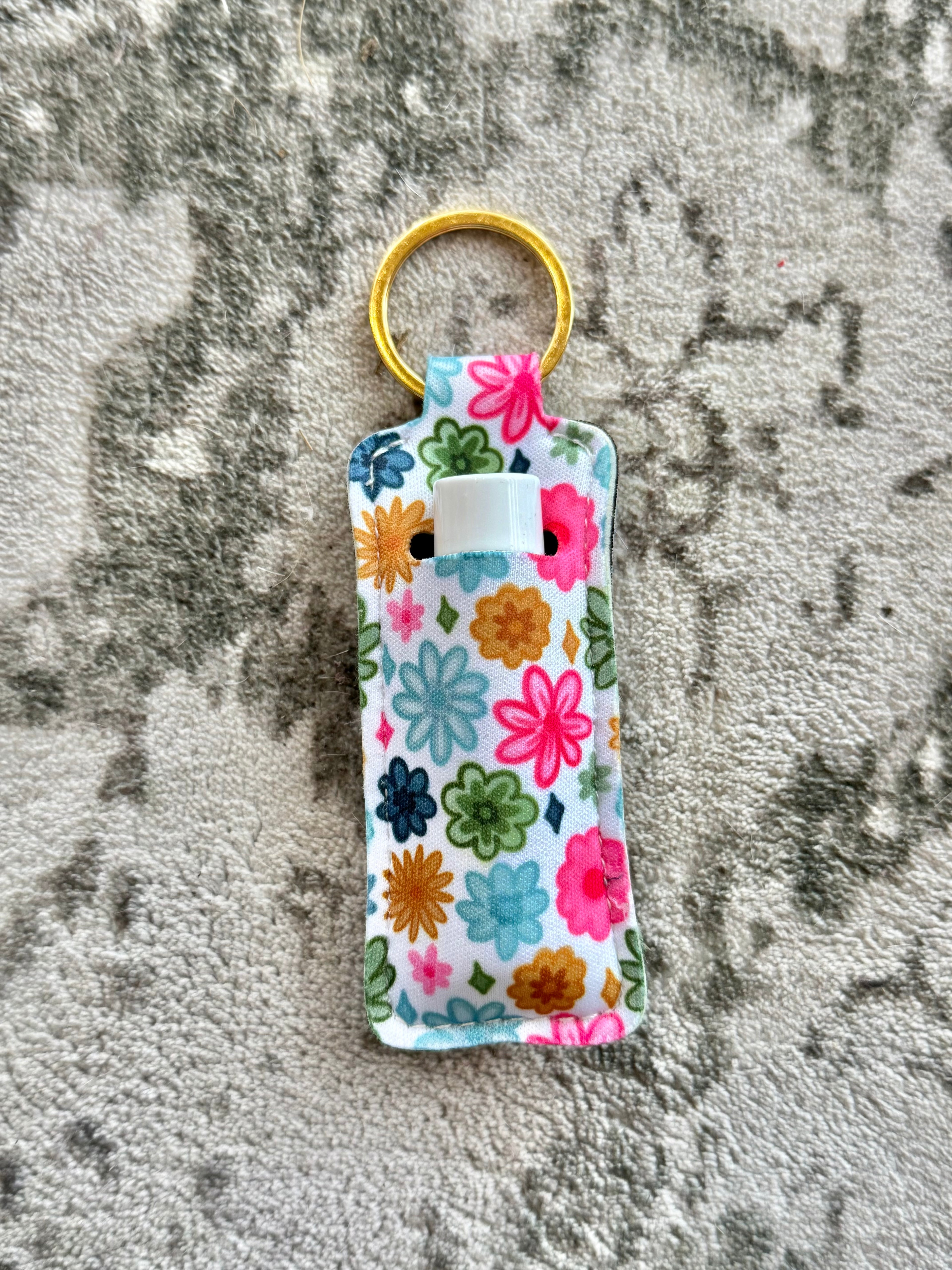 Chapstick Holder Keychain | Comes W/ Vanilla Che Jo's Chapstick