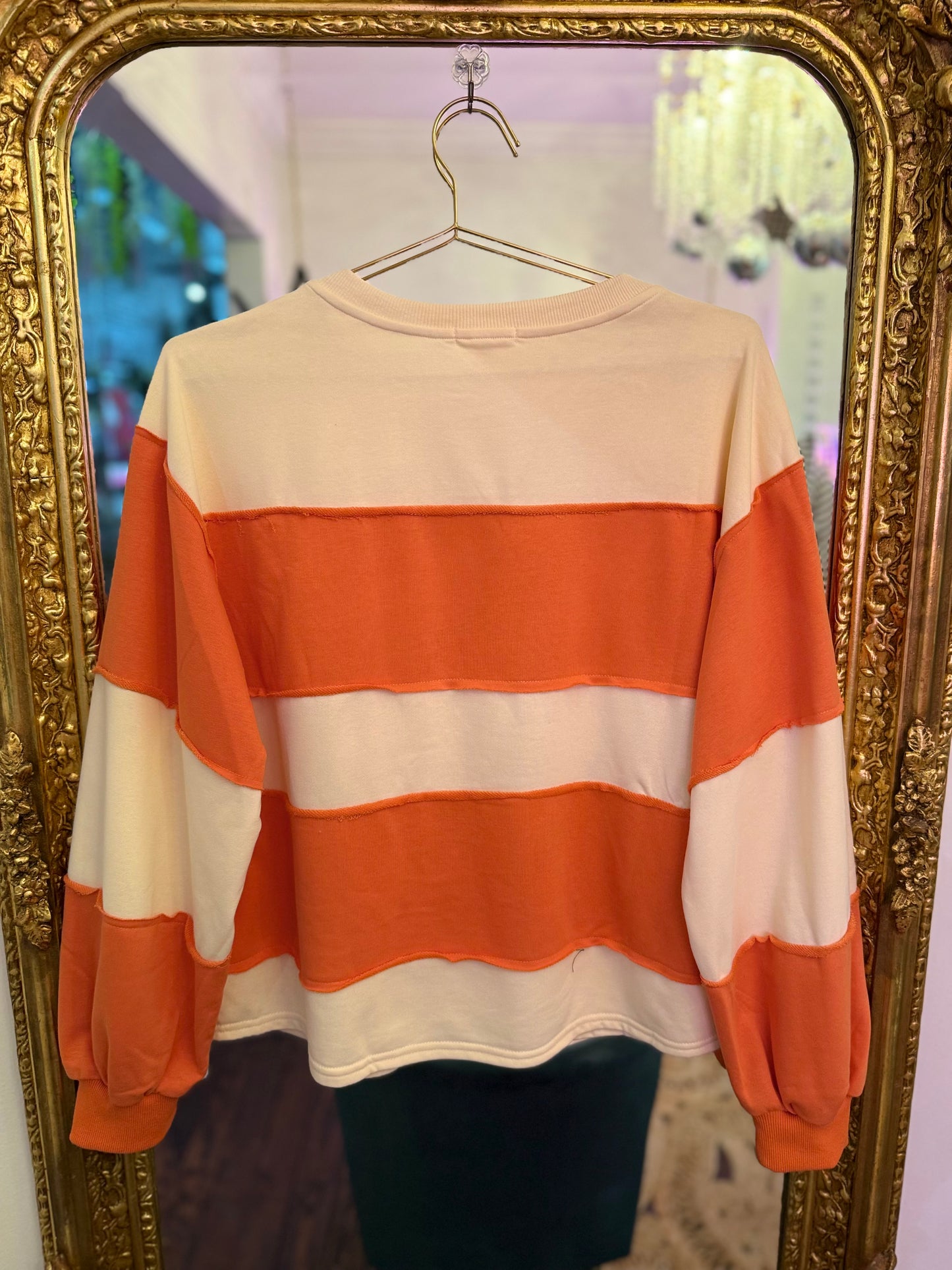 Pumpkin Patch Color Block Pullover