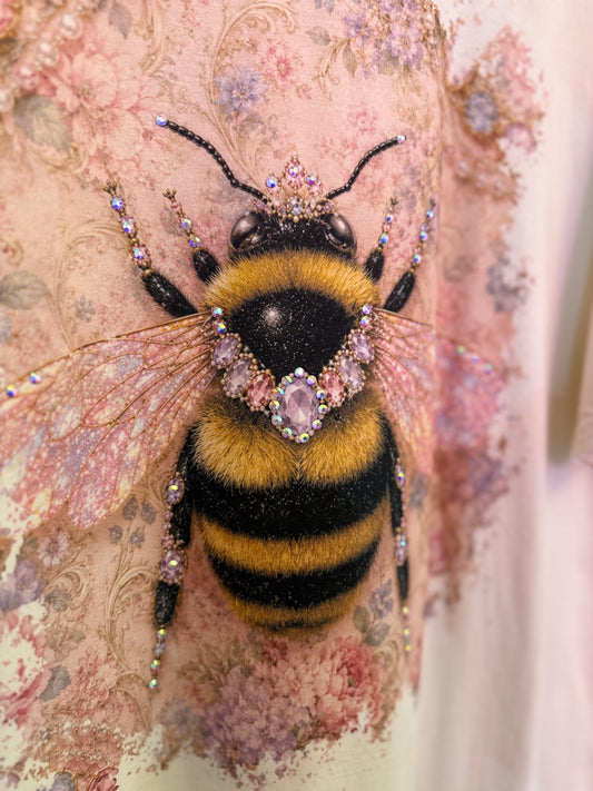 Bee Kind Wallpaper Crystal Tee