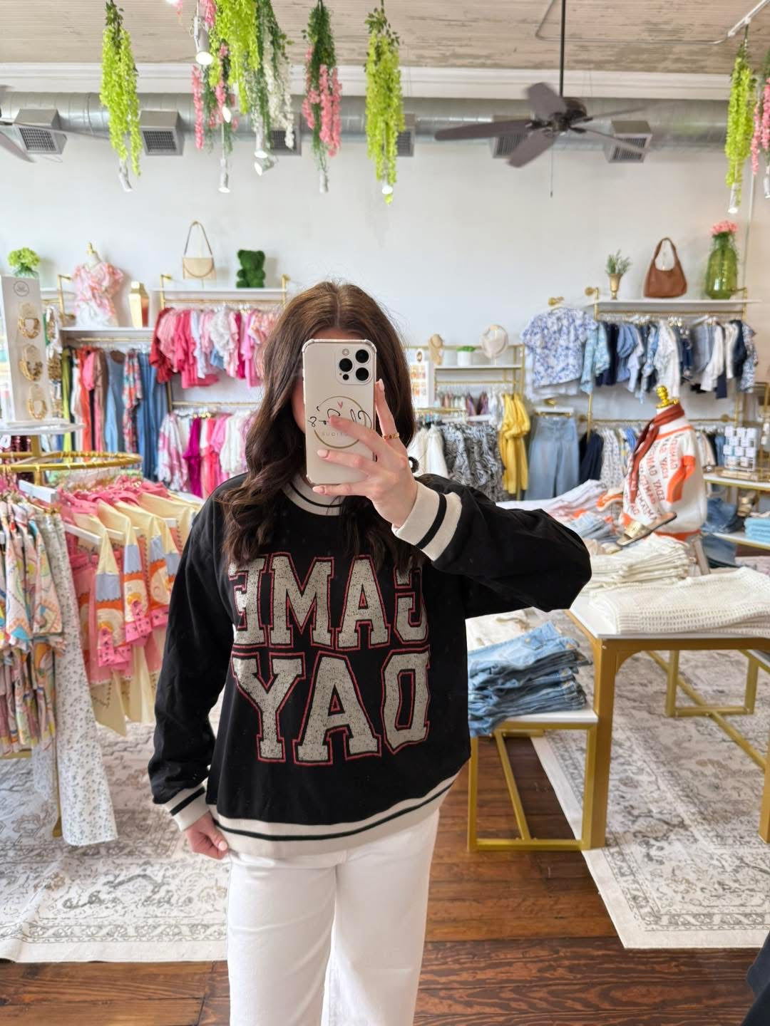 Striped Game Day Pullover