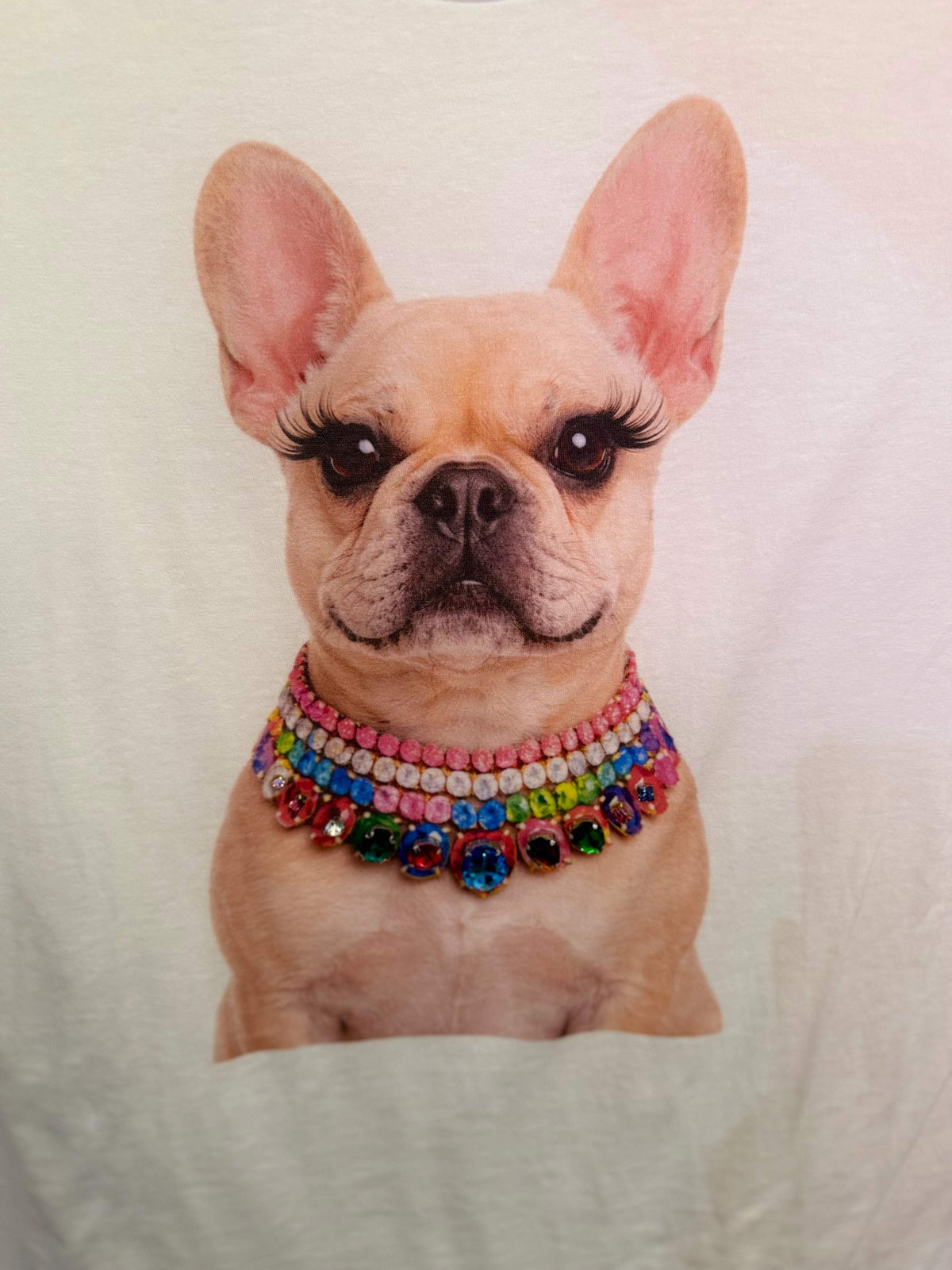 All Blinged Out Jeweled Animal Collar Tee