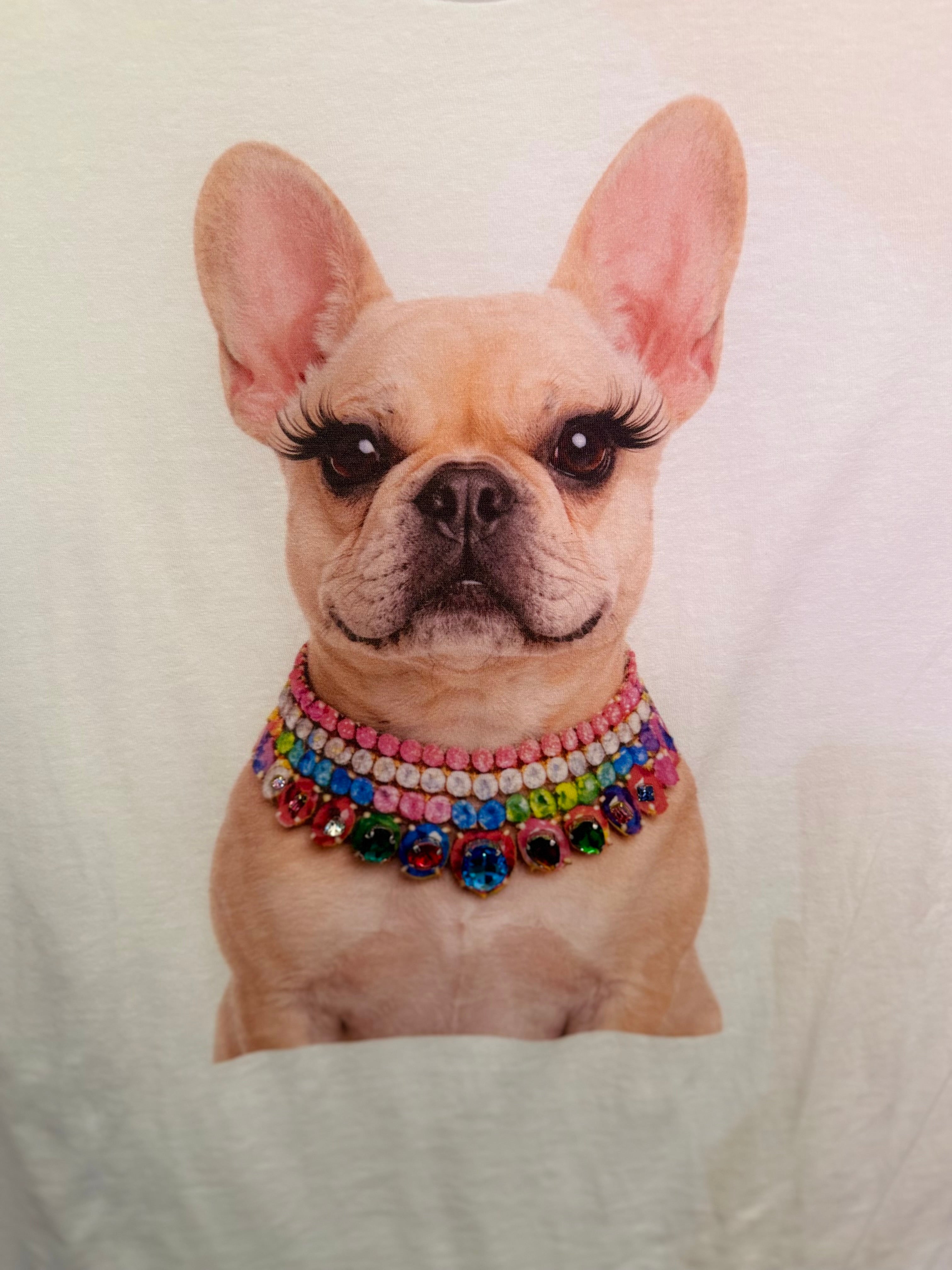 All Blinged Out Jeweled Animal Collar Tee