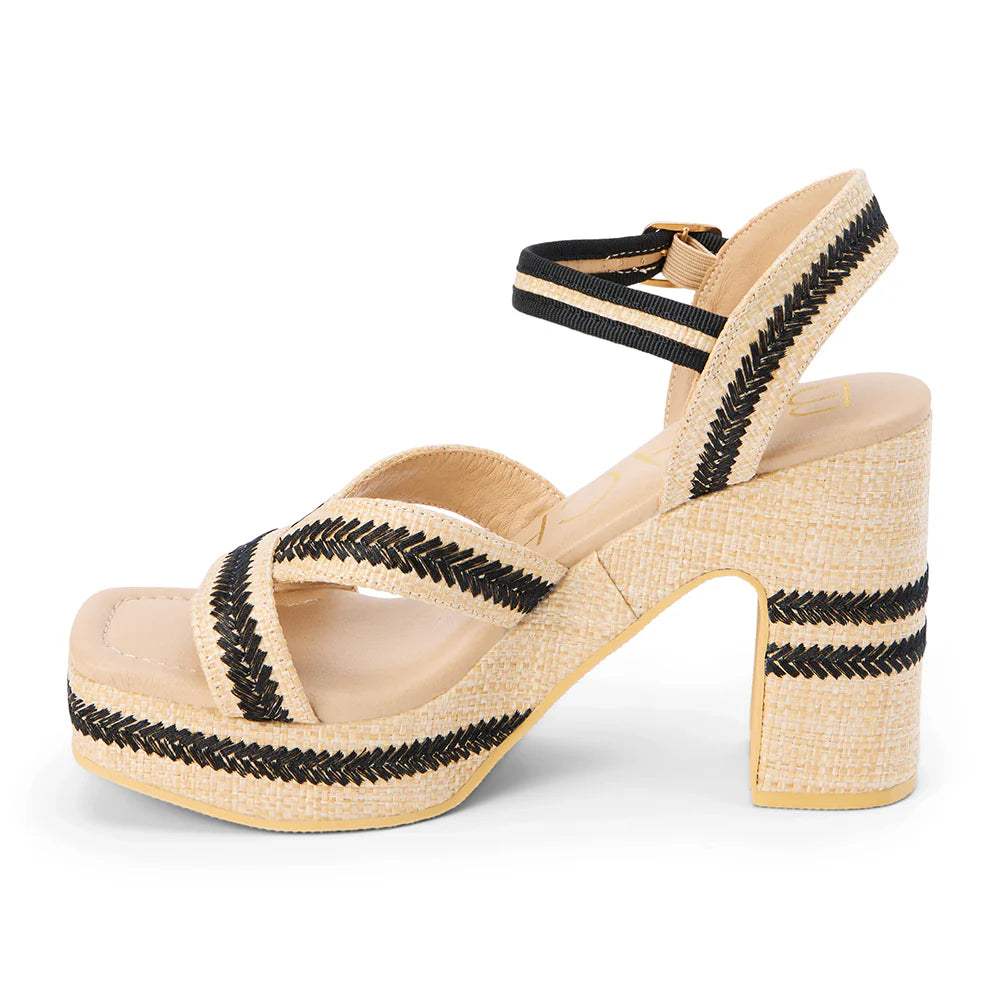 Adelaide Raffia Platform Heel - Natural | Matisse Footwear