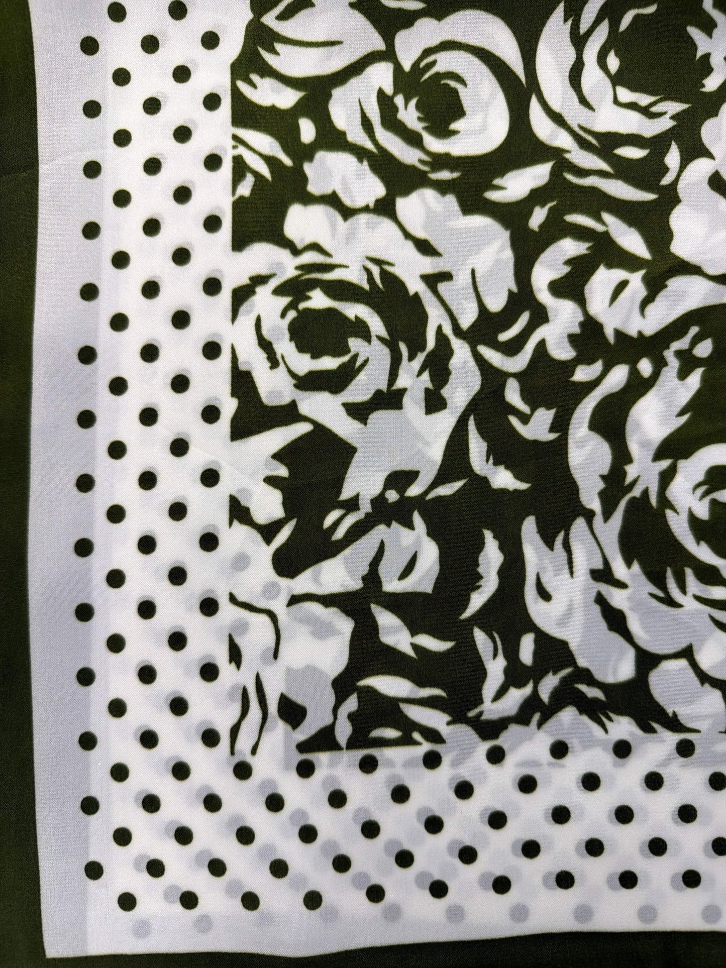Flower Printed Square Scarf