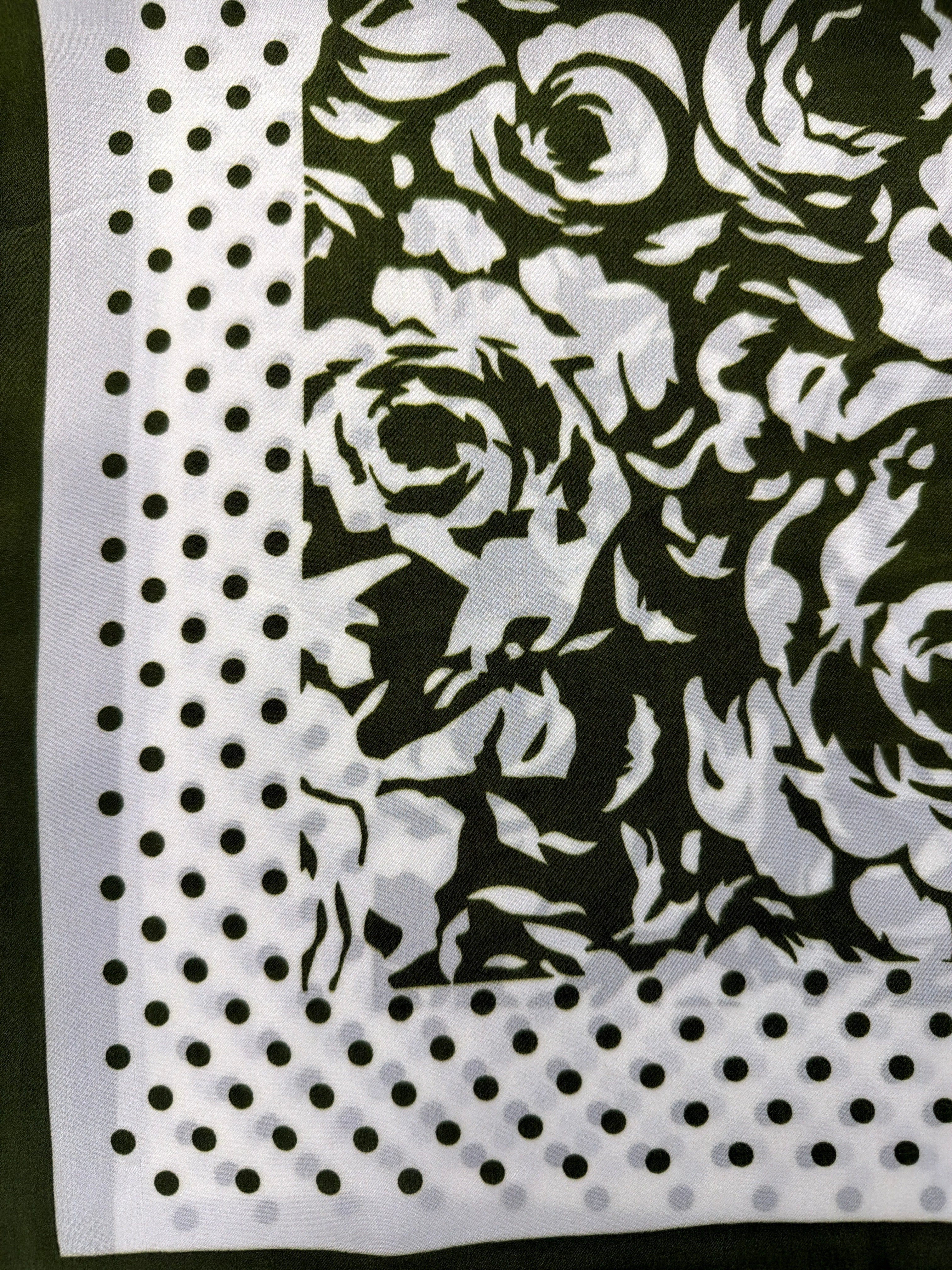 Flower Printed Square Scarf