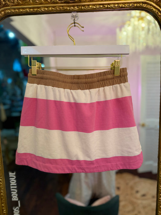 Golden Hour Striped Skort