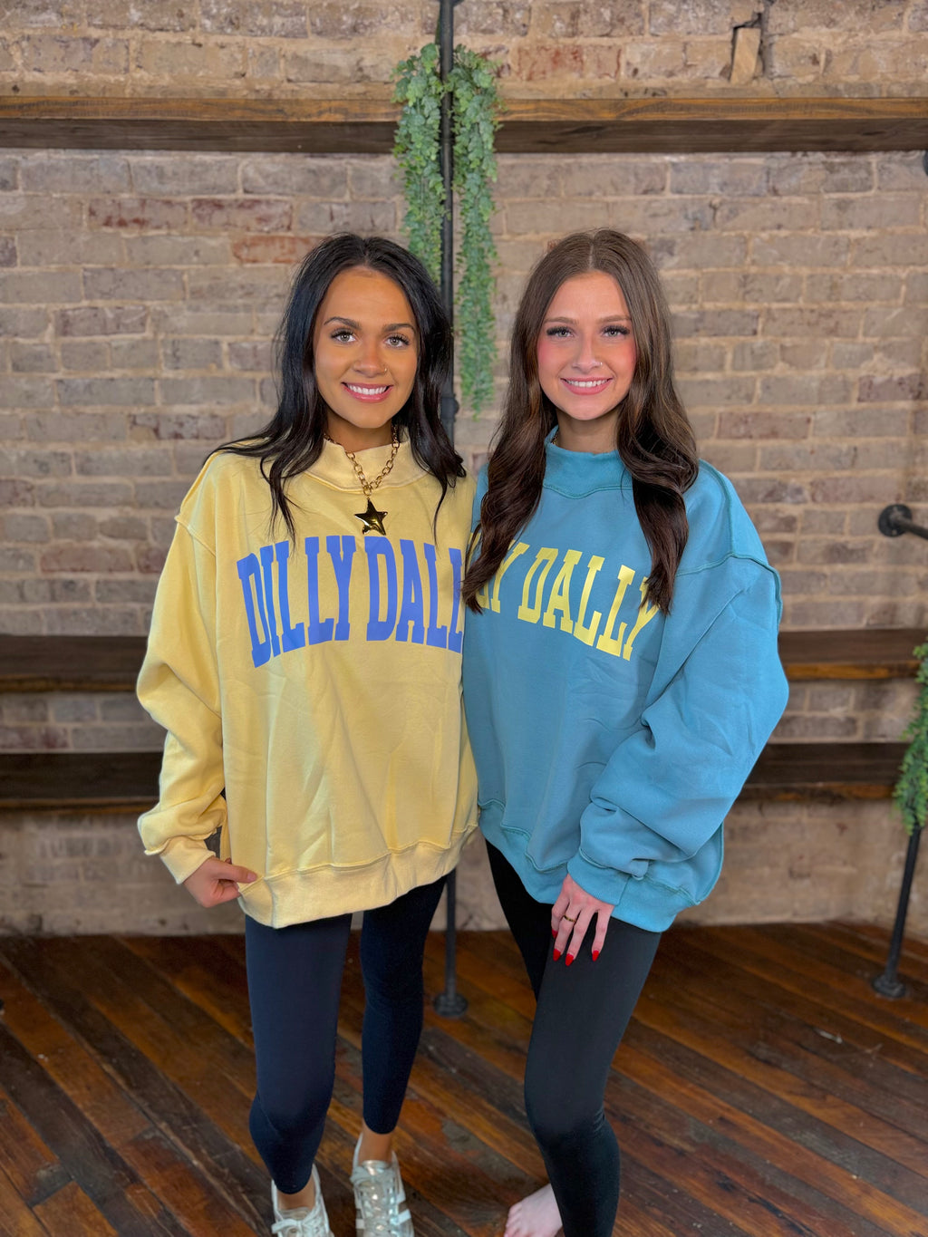 Dilly Dally Mock Neck Sweatshirt