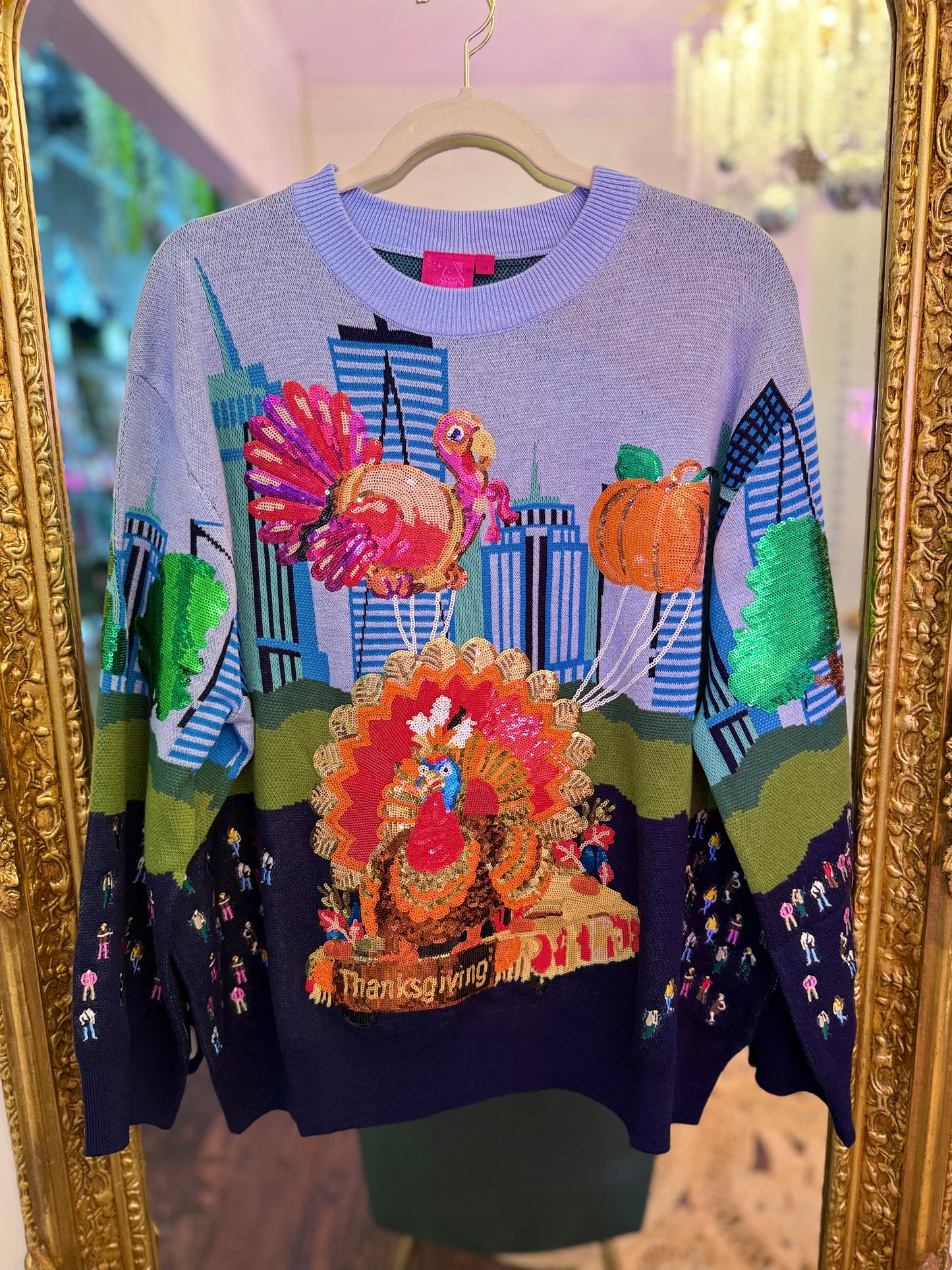 Multi Thanksgiving Parade Sweater | Queen of Sparkles