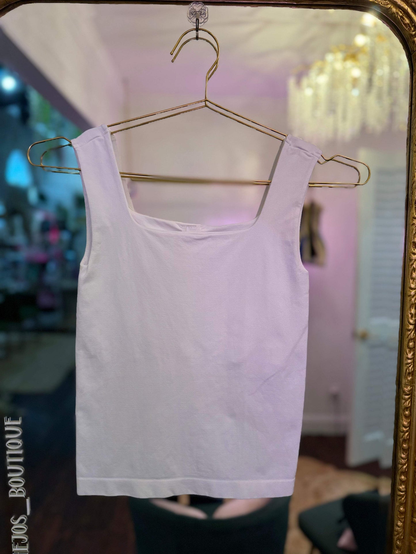 Teaghan Clean Line Square Tank - O/S