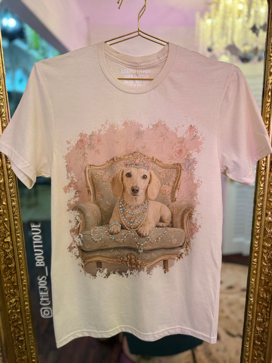 Weiner Dog Crystal Wallpaper Tee