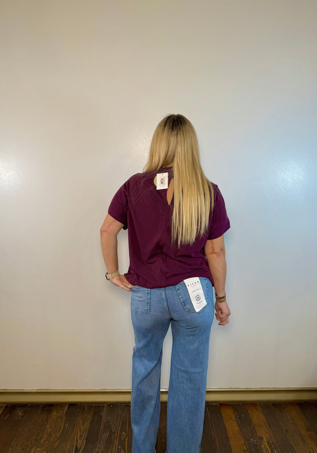 High Rise Wide Front Yoke Detailed Jeans | Risen Jeans | PLUS SIZE AVAILABLE