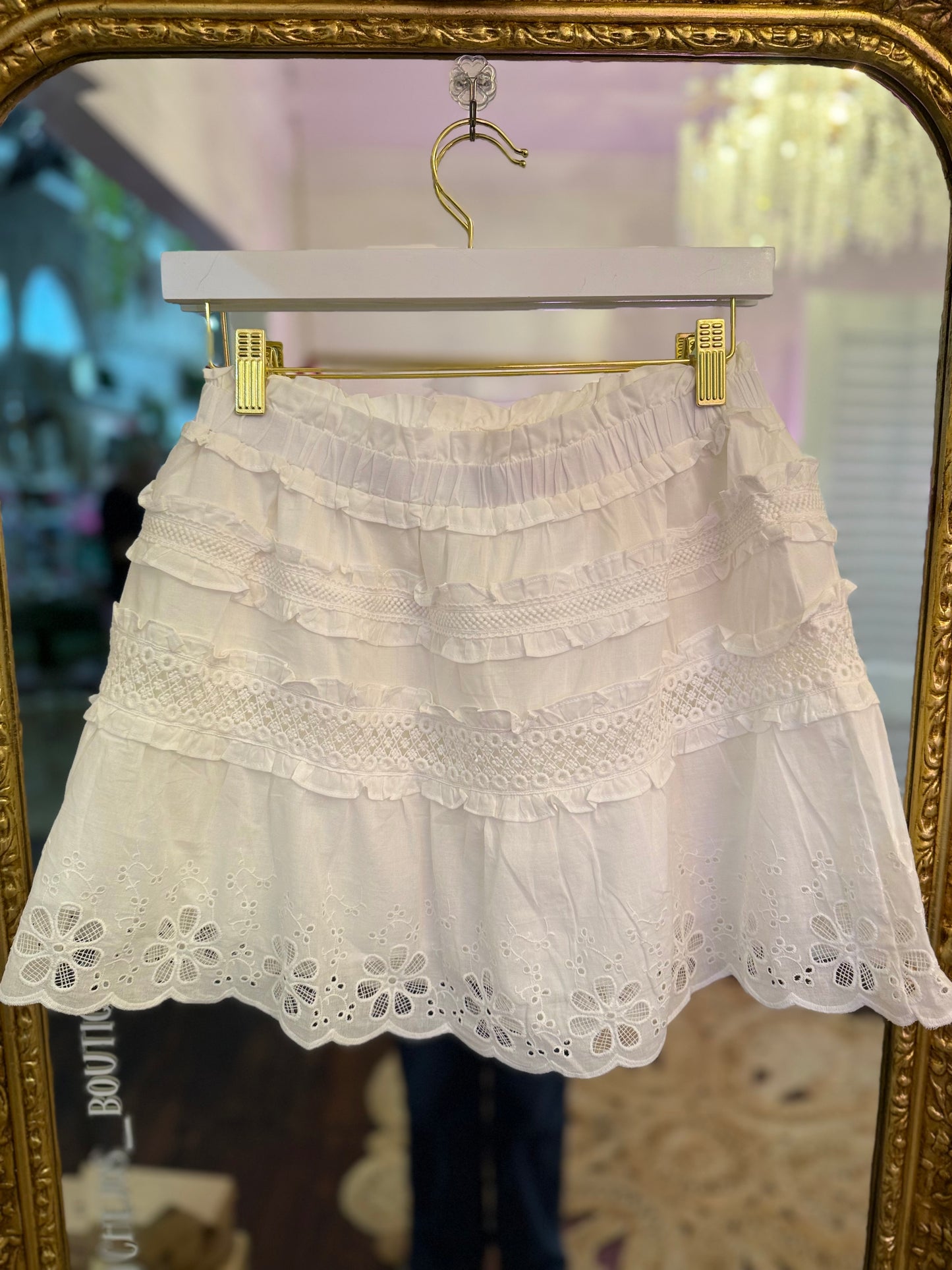 Sweet Nothing Lace Ruffle Top