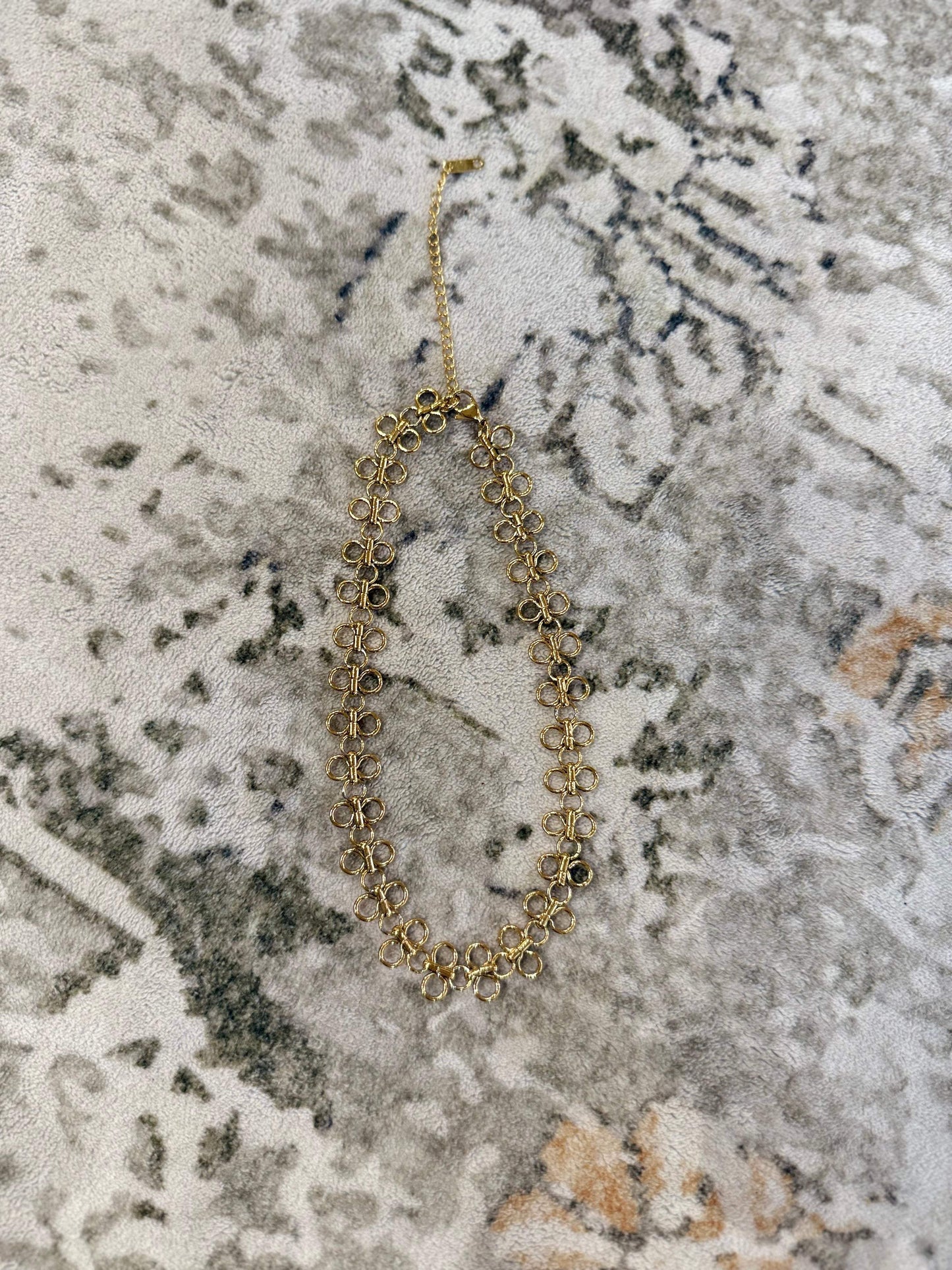 Triple Loop Gold Necklace  | Water Resistant