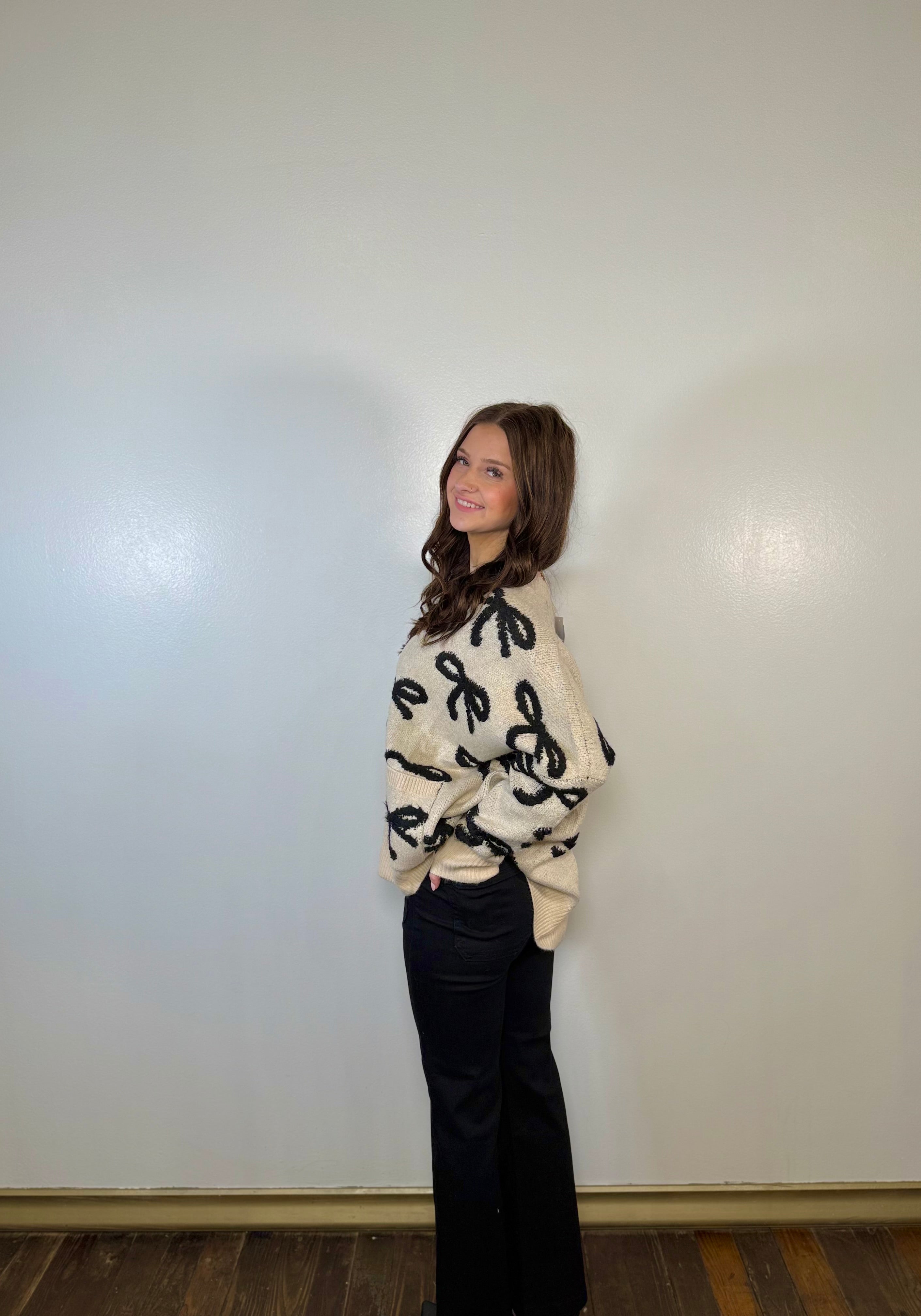 Scattered Bow Cardigan