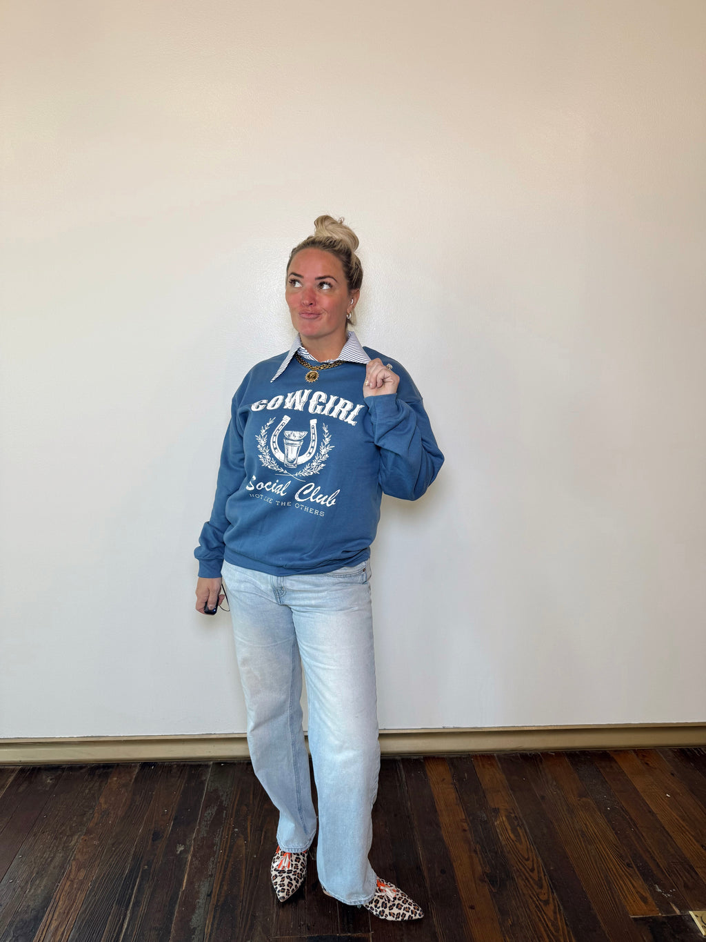 Cowgirl Social Club Crewneck | PLUS SIZE AVAILABLE