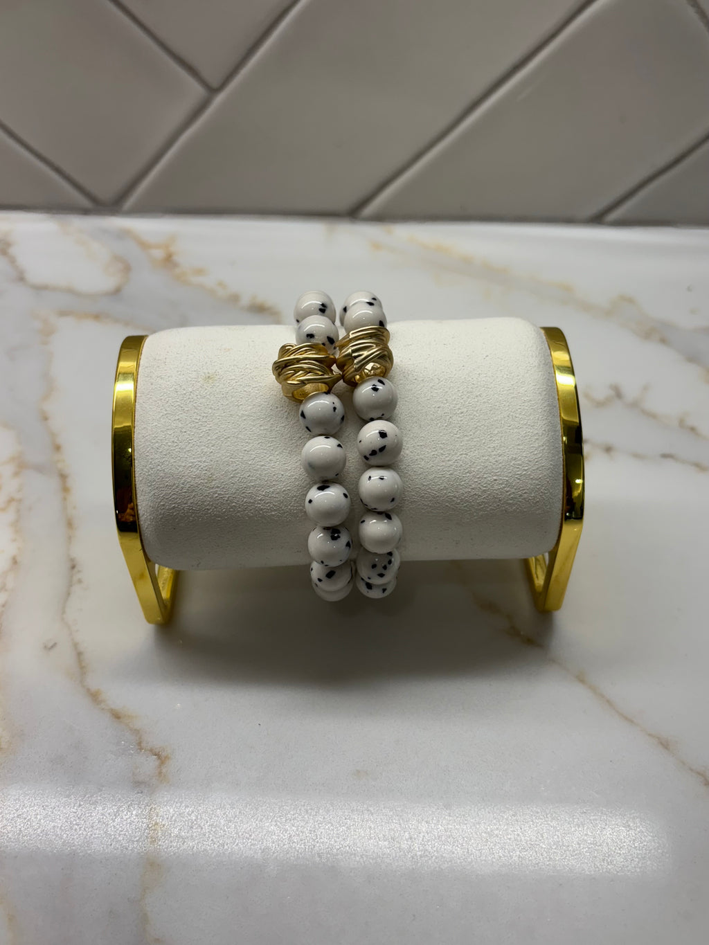 10 mm Gold Lava Stretch Bangle