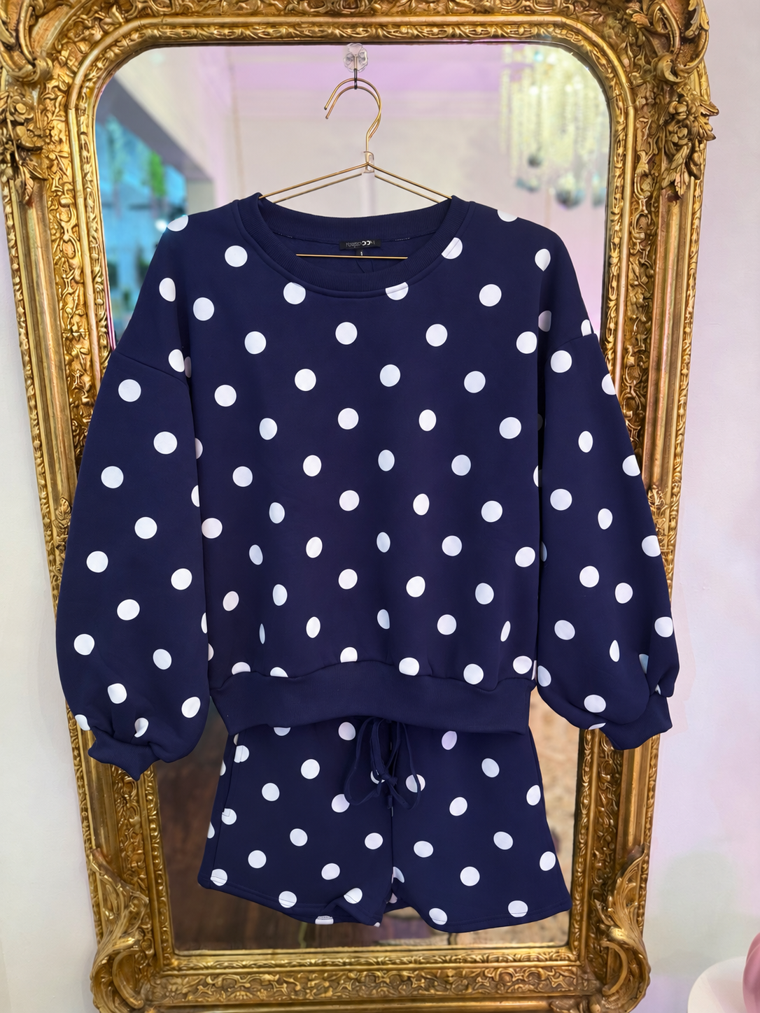 Polka Dot Dreams Fleece Lounge Set
