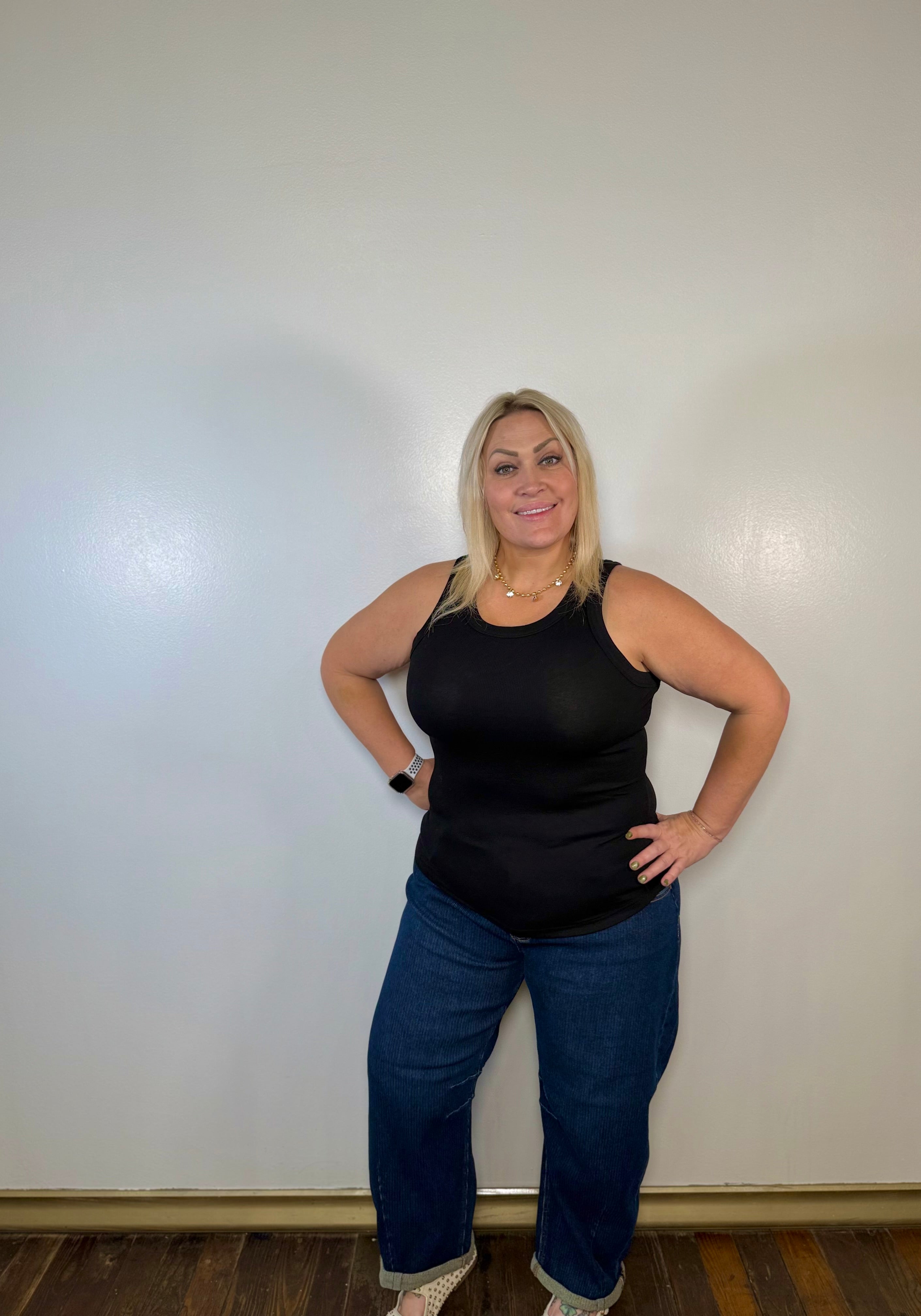 Sleeveless Basic Cami Tank Top | PLUS SIZE AVAILABLE