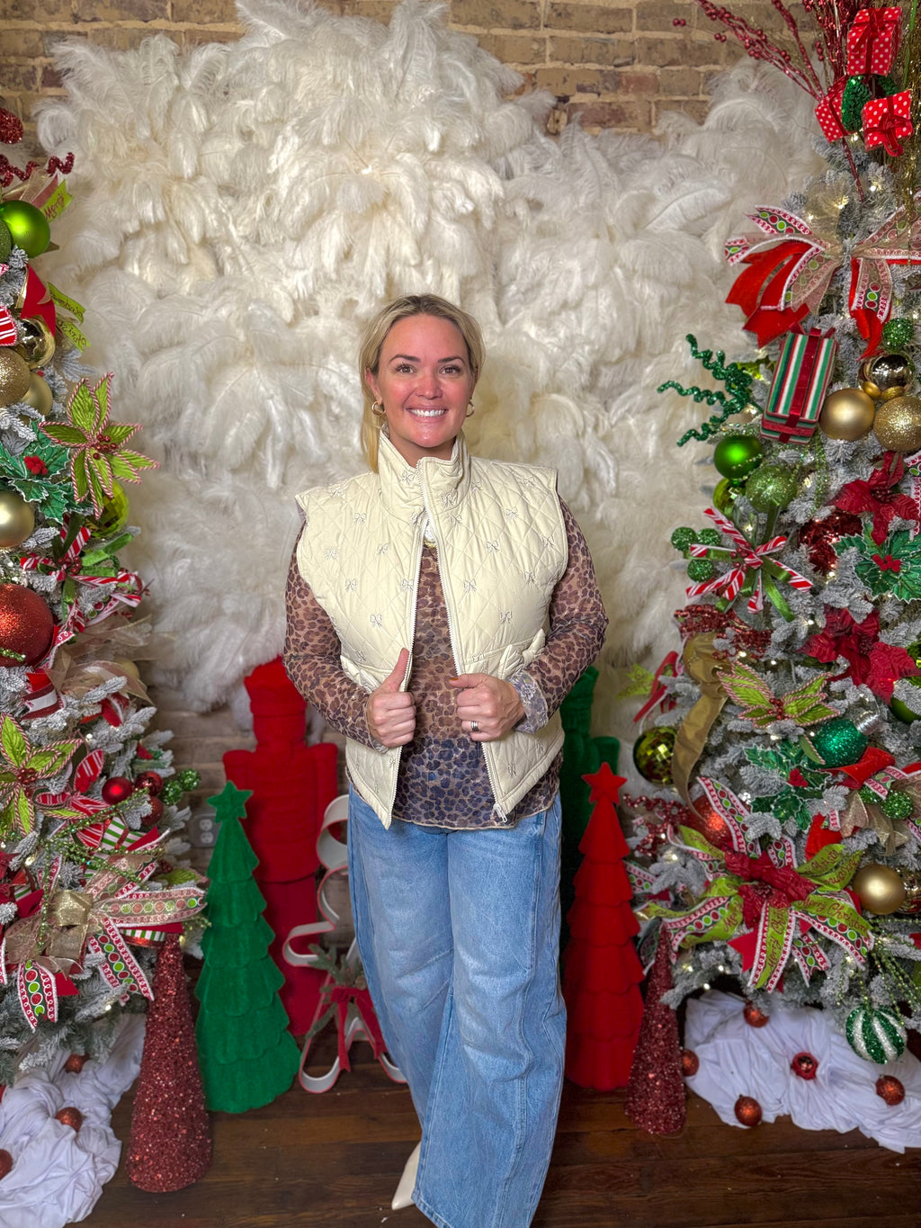 Elizabeth Bow Puffer Vest