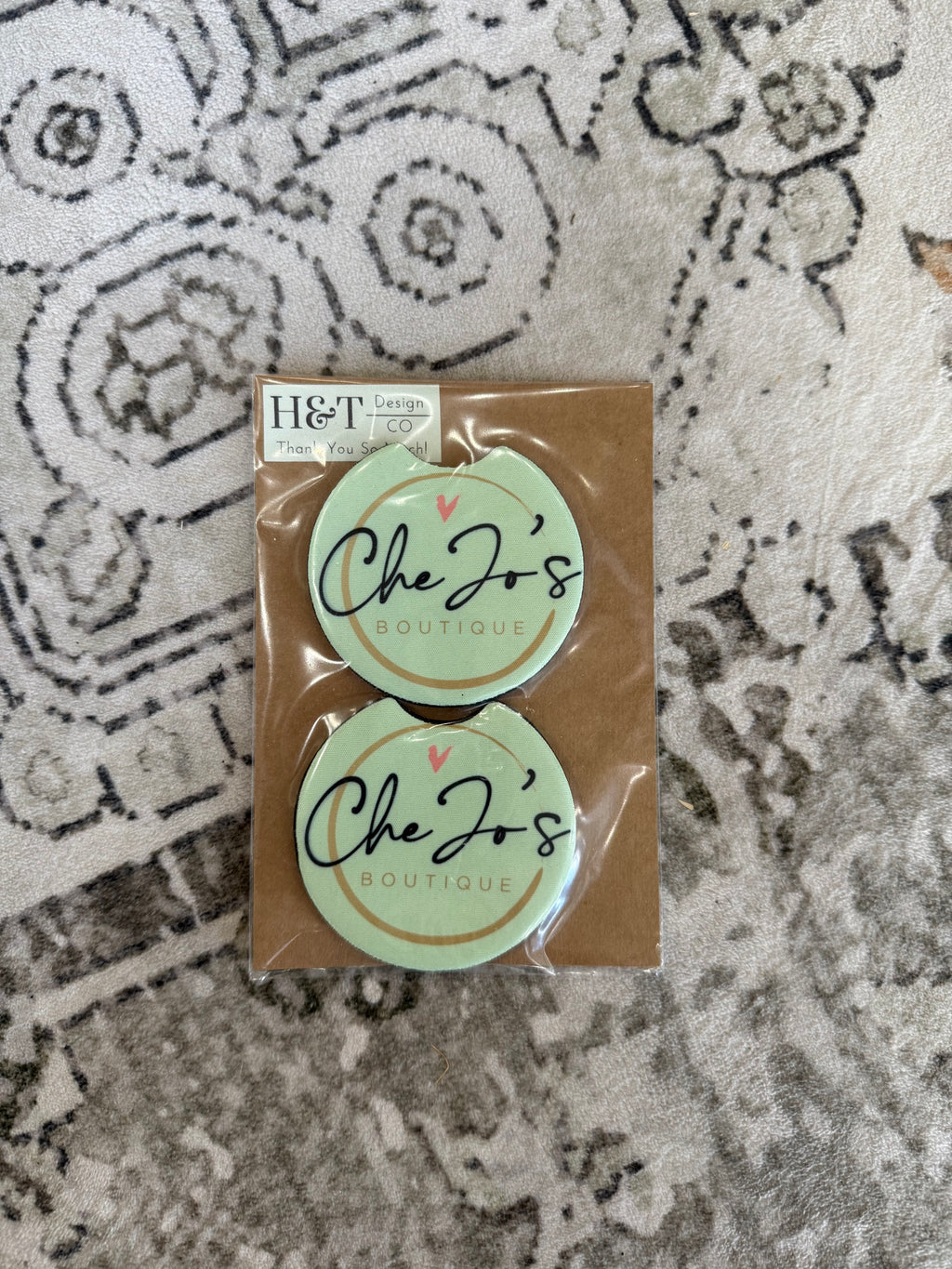 Che Jo's Car Coasters