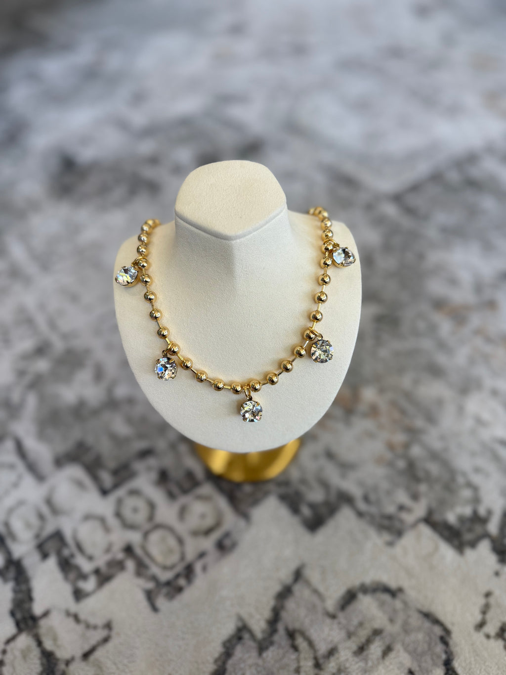 Luna Veil Rhinestone Necklace