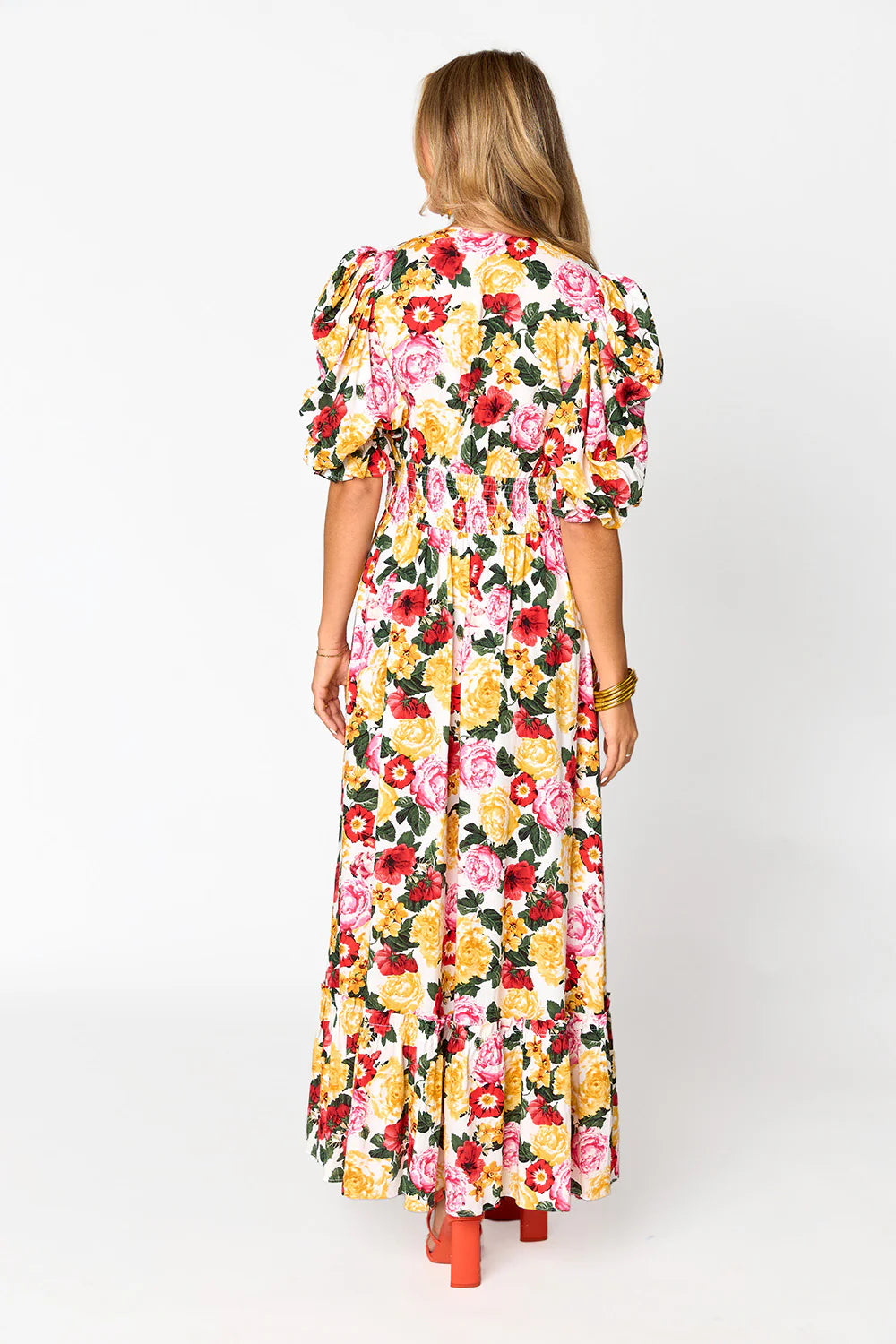 Miranda Puff Sleeve Maxi Dress - Vanity | BuddyLove