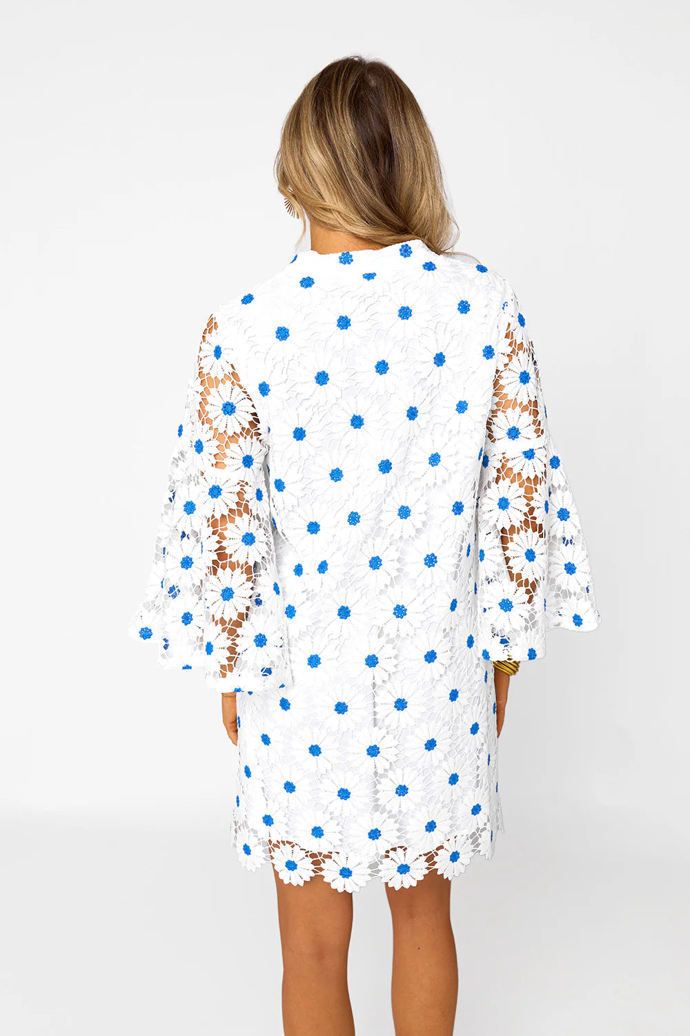 Wren Lace Mini Dress - Ultramarine | BuddyLove