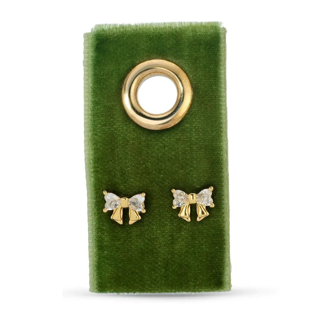 Simple & Sweet Velvet Tag Earrings