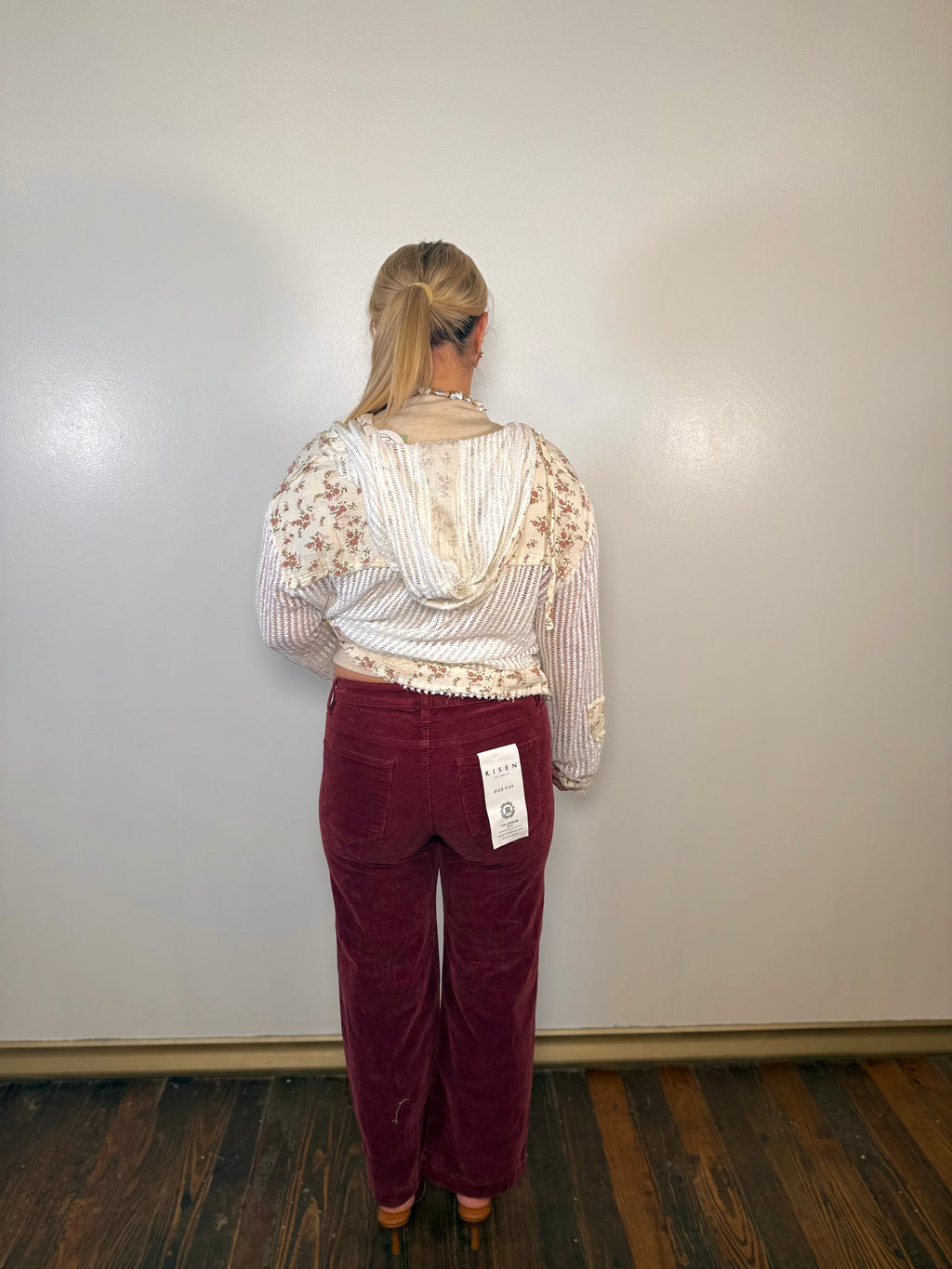 Tummy Control Mid Rise Ankle Straight Corduroy Pants | Risen Jeans | PLUS SIZE AVAILABLE