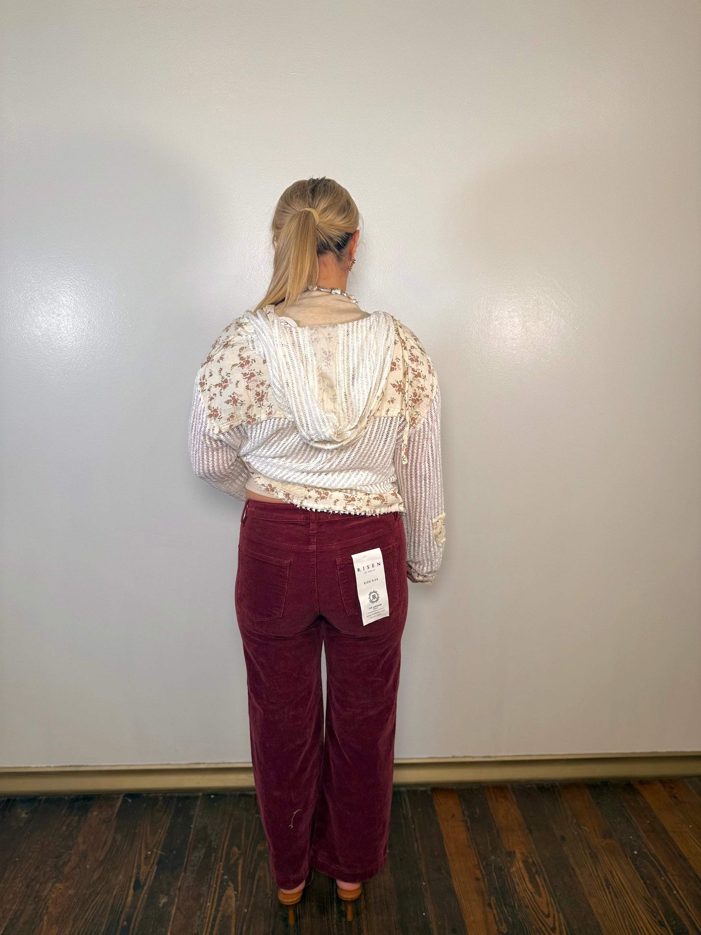 Tummy Control Mid Rise Ankle Straight Corduroy Pants | Risen Jeans | PLUS SIZE AVAILABLE