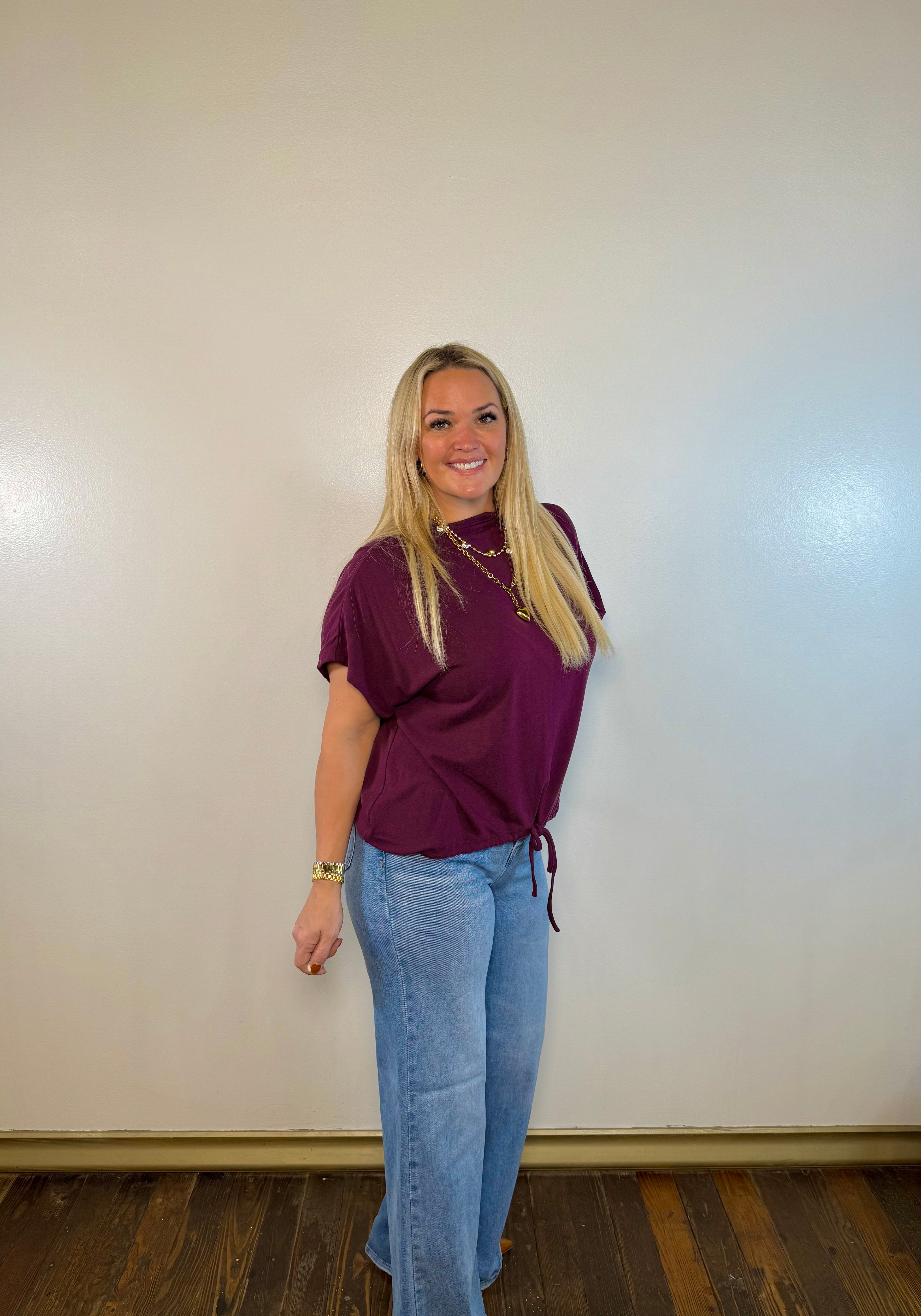 High Rise Wide Front Yoke Detailed Jeans | Risen Jeans | PLUS SIZE AVAILABLE