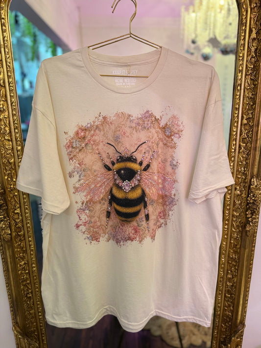 Bee Kind Wallpaper Crystal Tee