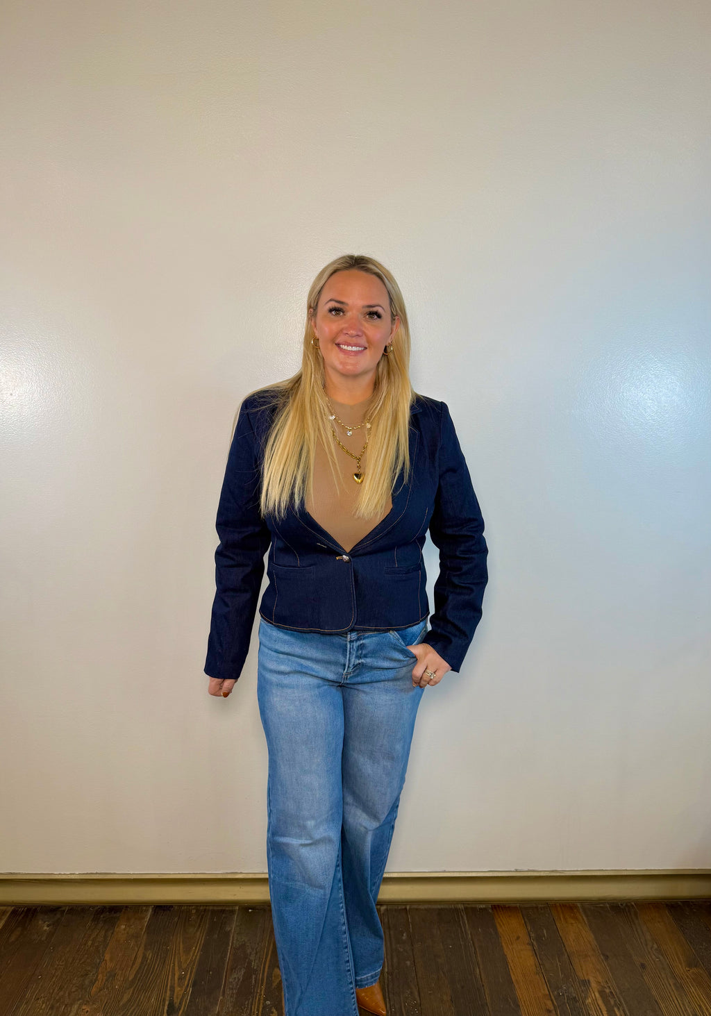 Lynn Denim Blazer