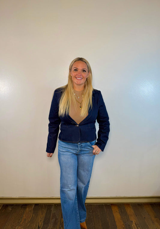 Lynn Denim Blazer