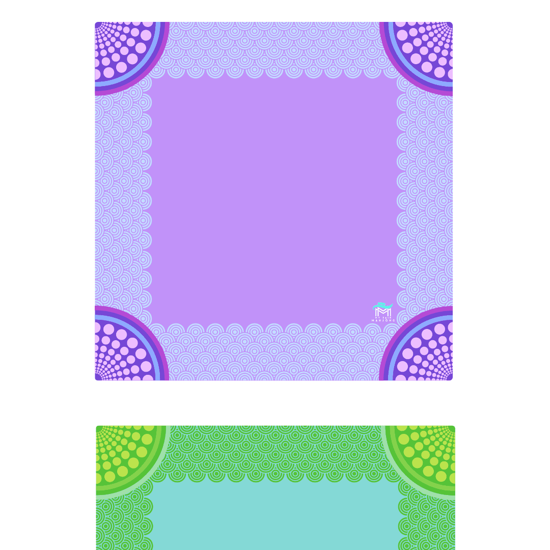 Confetti Lemon-Lime Mahjong Play Mat — Large 33in
