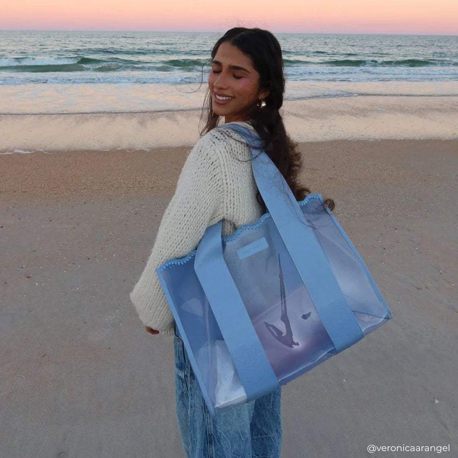 Clear Bow Jelly Tote Bag