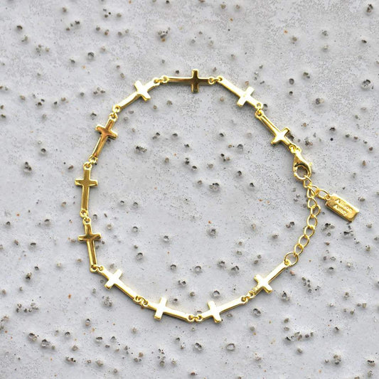 Cross Link Bracelet | Allison Avery