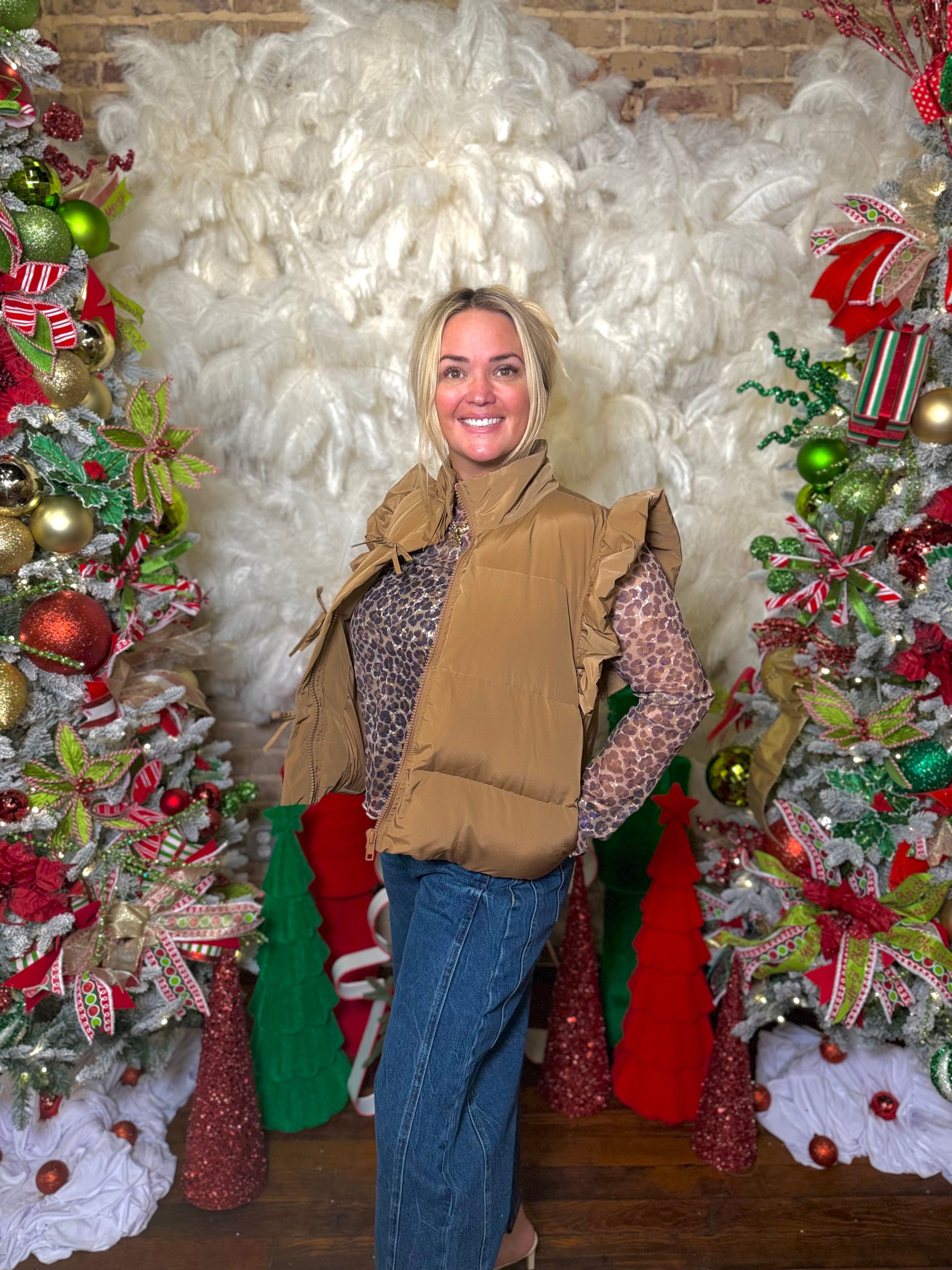 Thistleyn Front Bow Puffer Vest