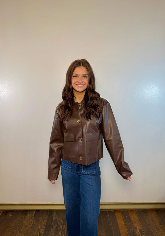 Mulled Spice Leather Jacket