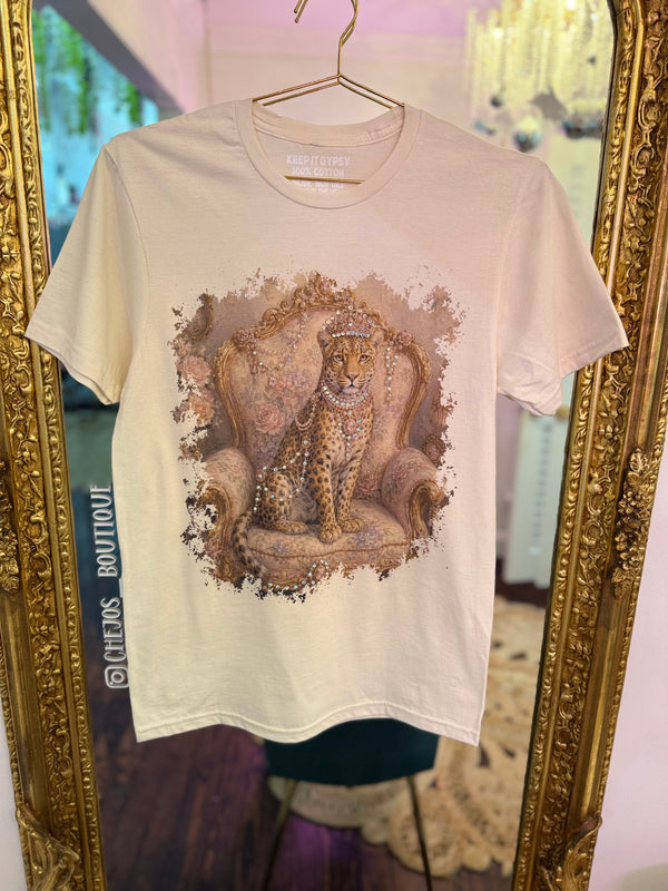 Leopard Wallpaper Graphic Tee