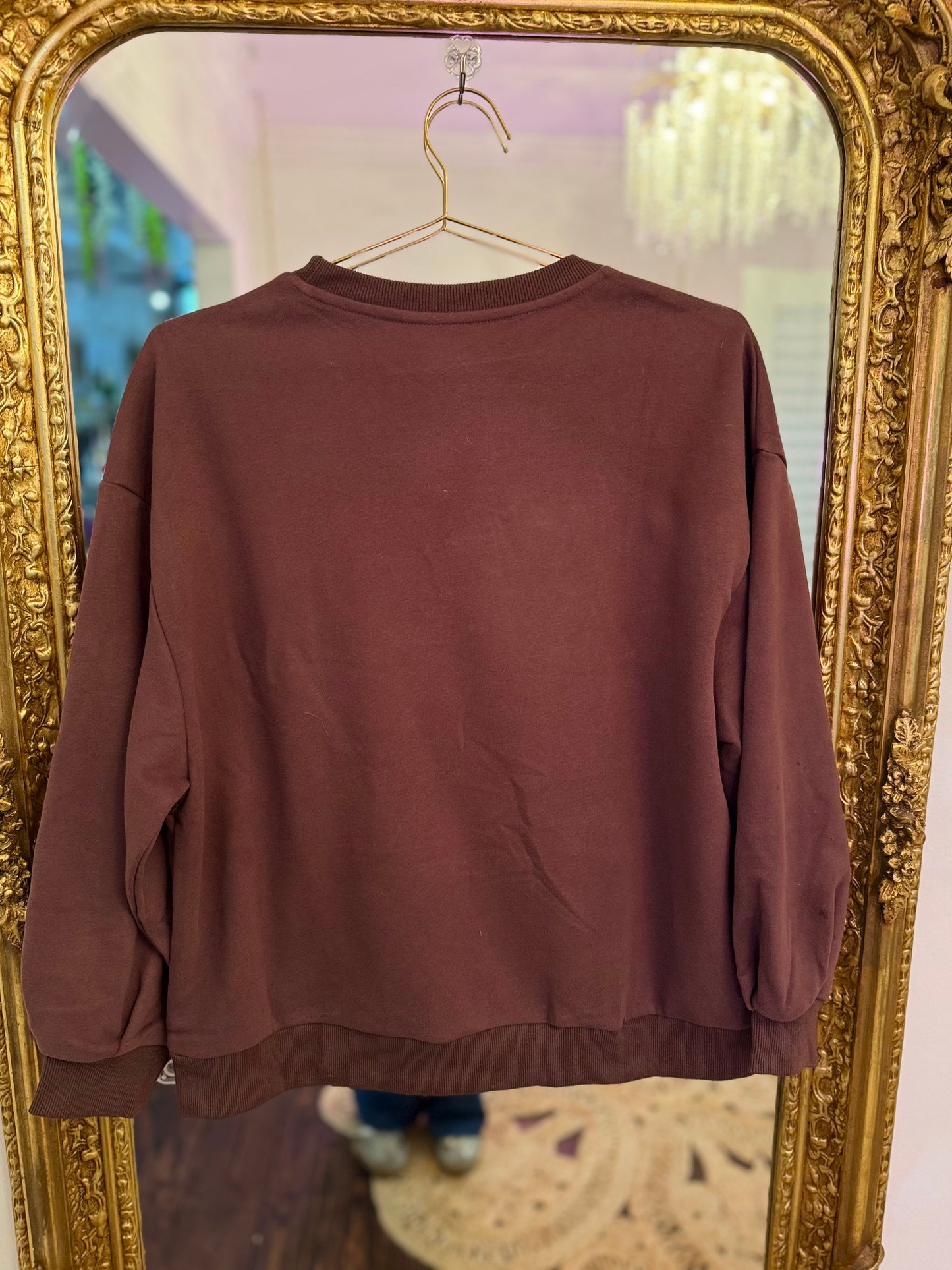 Maroon 'Tini Bit Stuffed' Sweatshirt | Queen of Sparkles