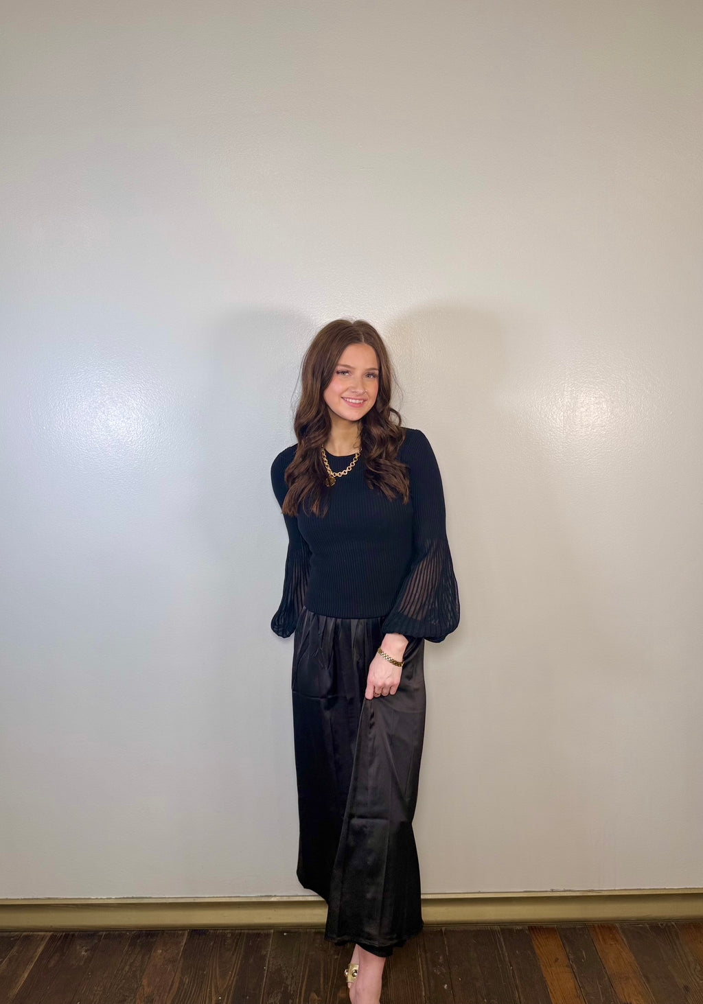 Holly Black Dress Set