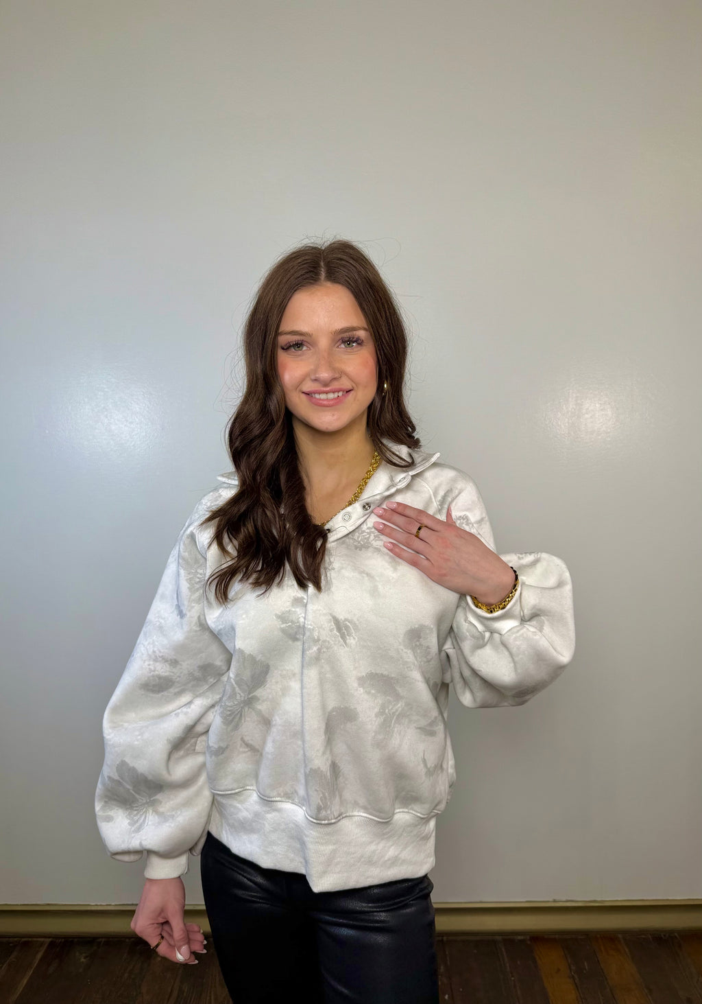 Piper Snap Button Collared Sweater