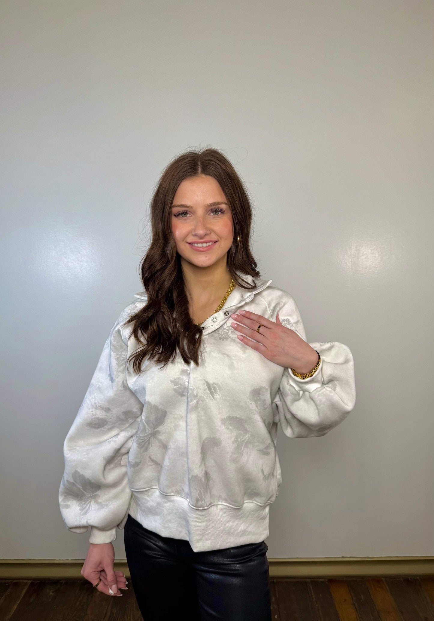 Piper Snap Button Collared Sweater