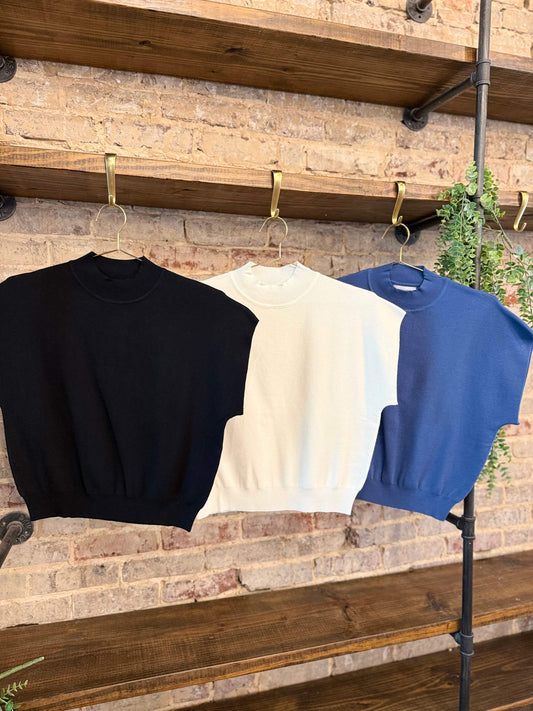 Noelle Mock Neck Top | PLUS SIZE AVAILABLE