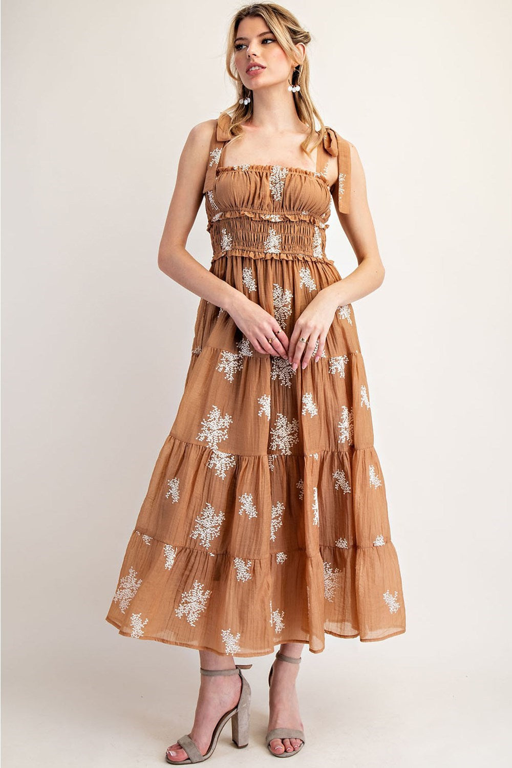 Delilah Embroidered Maxi Dress